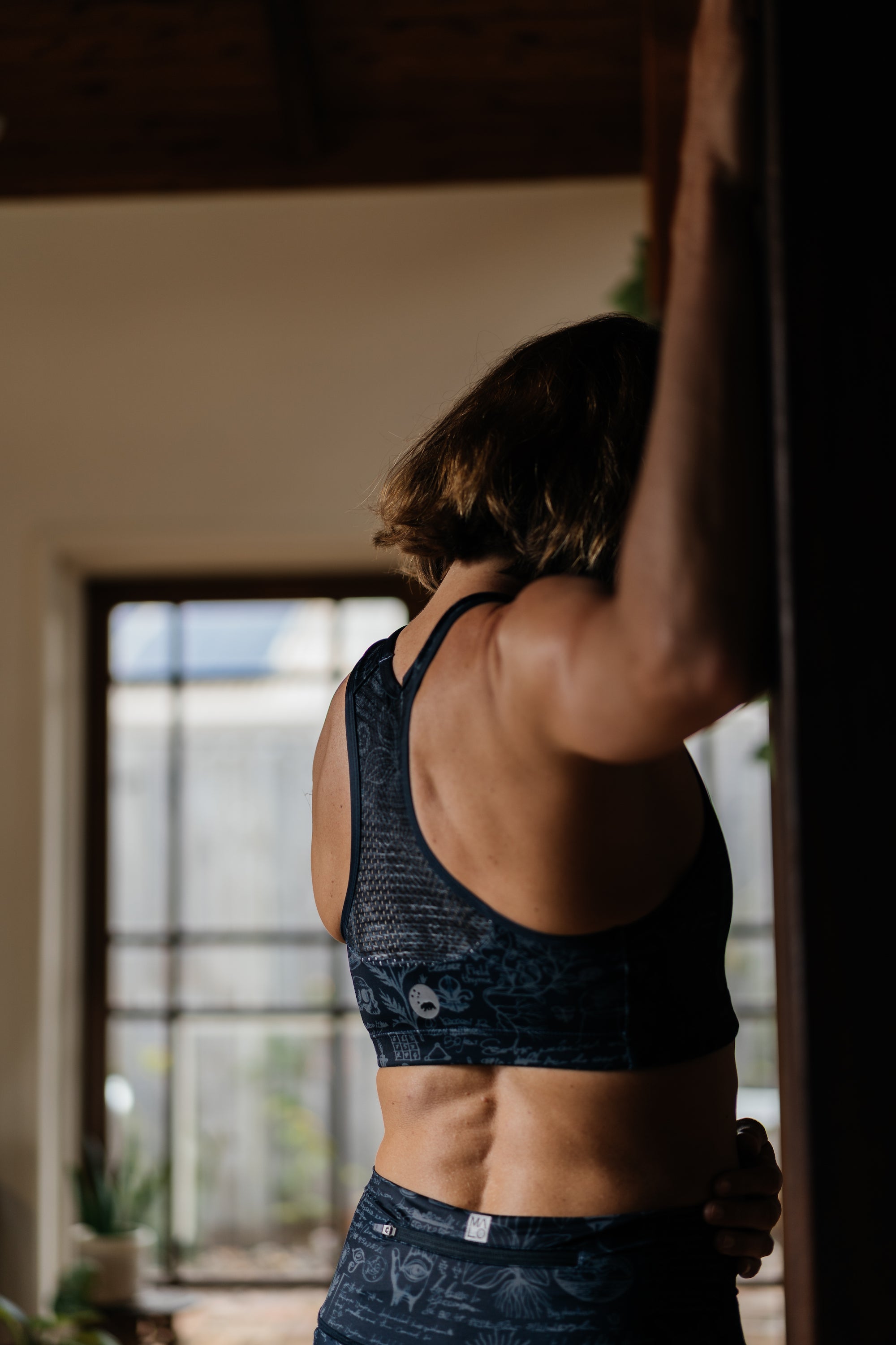 WYN by MALO racergirl bra - black ash
