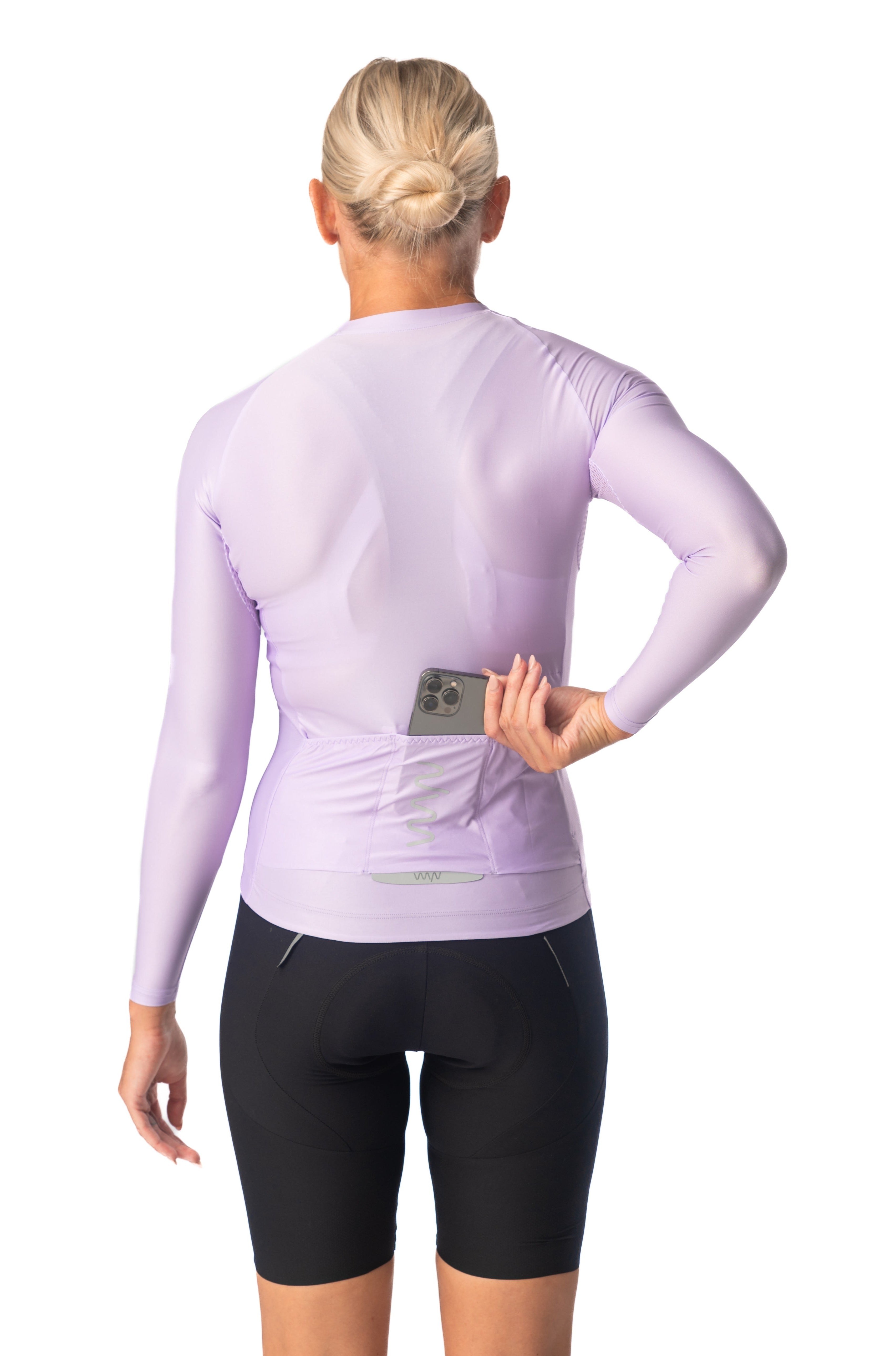 Women's Lightweight Long Sleeve Cycling Jersey - Lavender