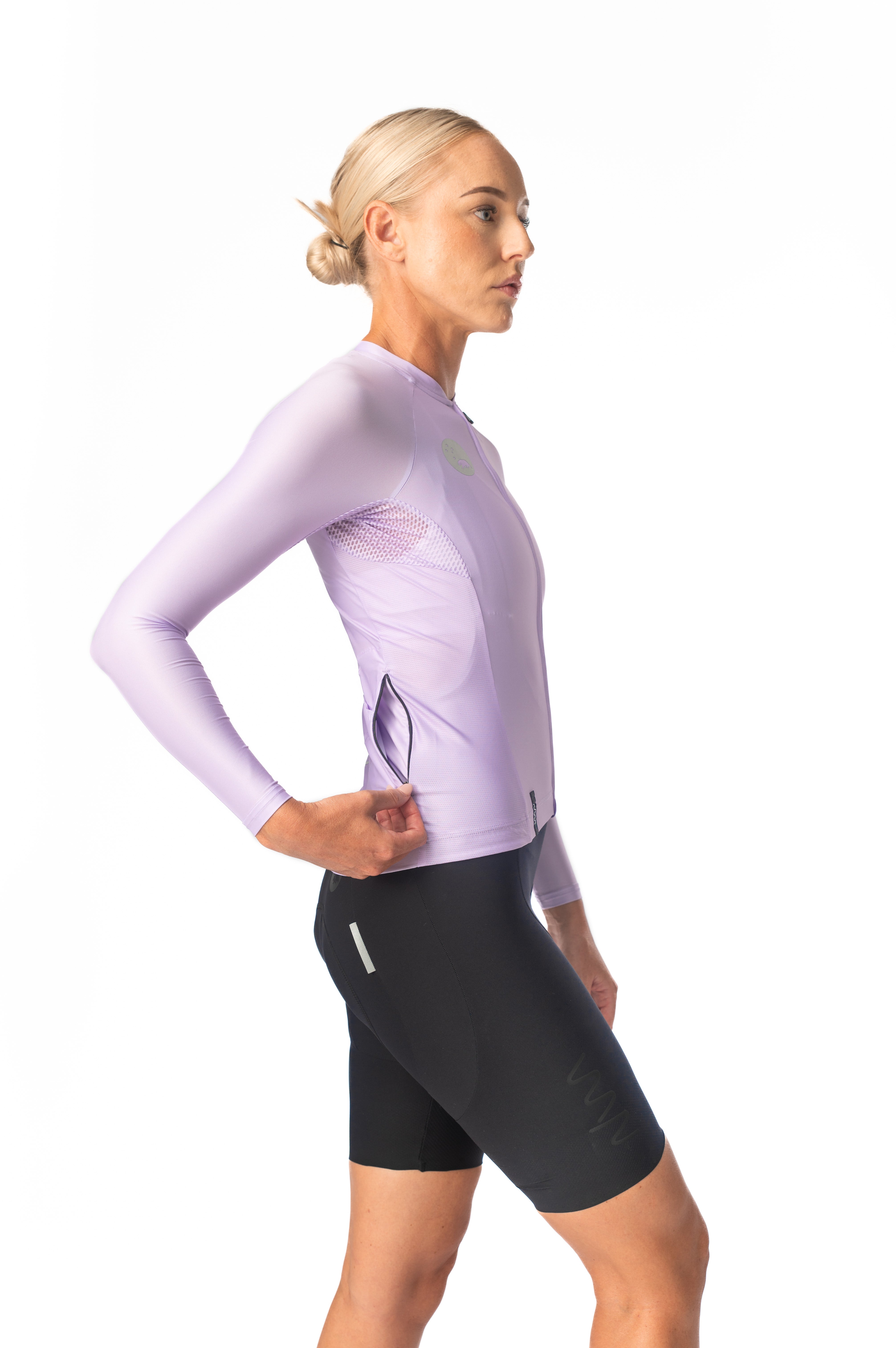 Women's Lightweight Long Sleeve Cycling Jersey - Lavender