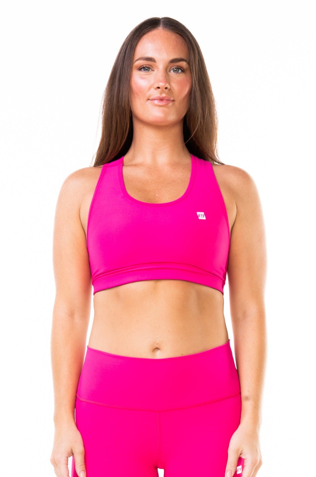 WYN Active Racergirl Racerback Sports Bra - Raspberry