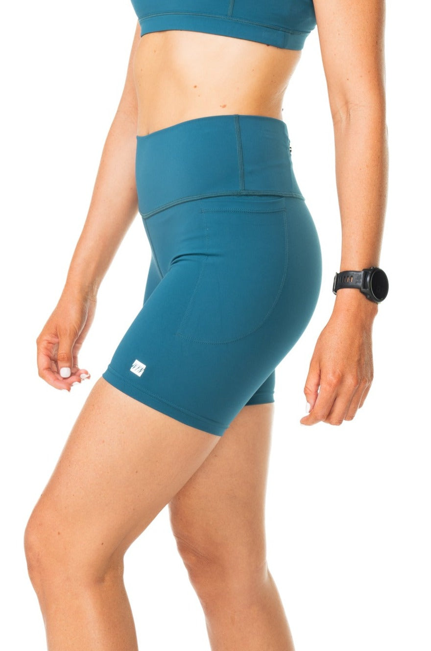 Women's Little Bit Longer Shorts 2.0 - Jade