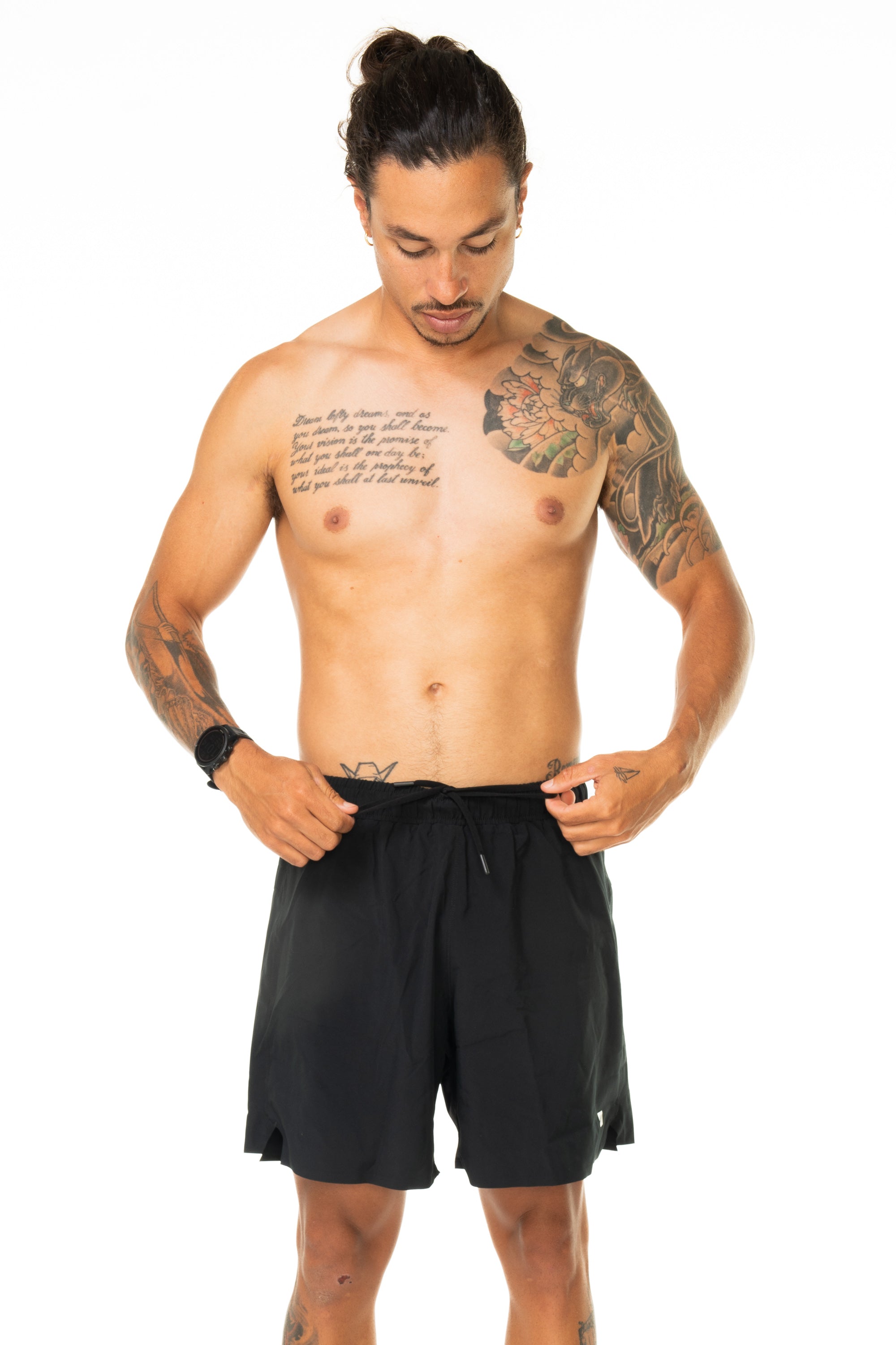 Men's Noosa 2.0 Run Short (7")- Black