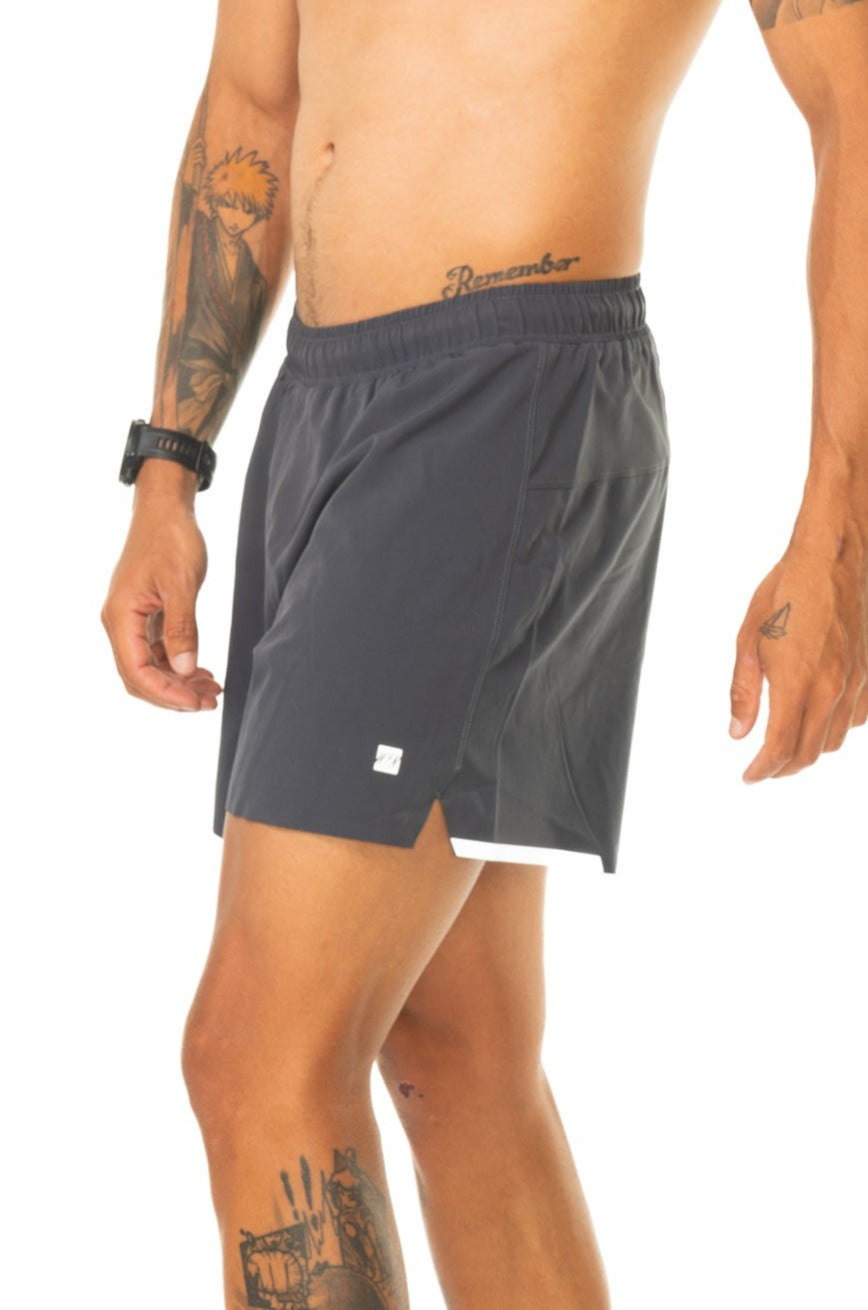 Men's Noosa 2.0 Run Short (5")- Charcoal