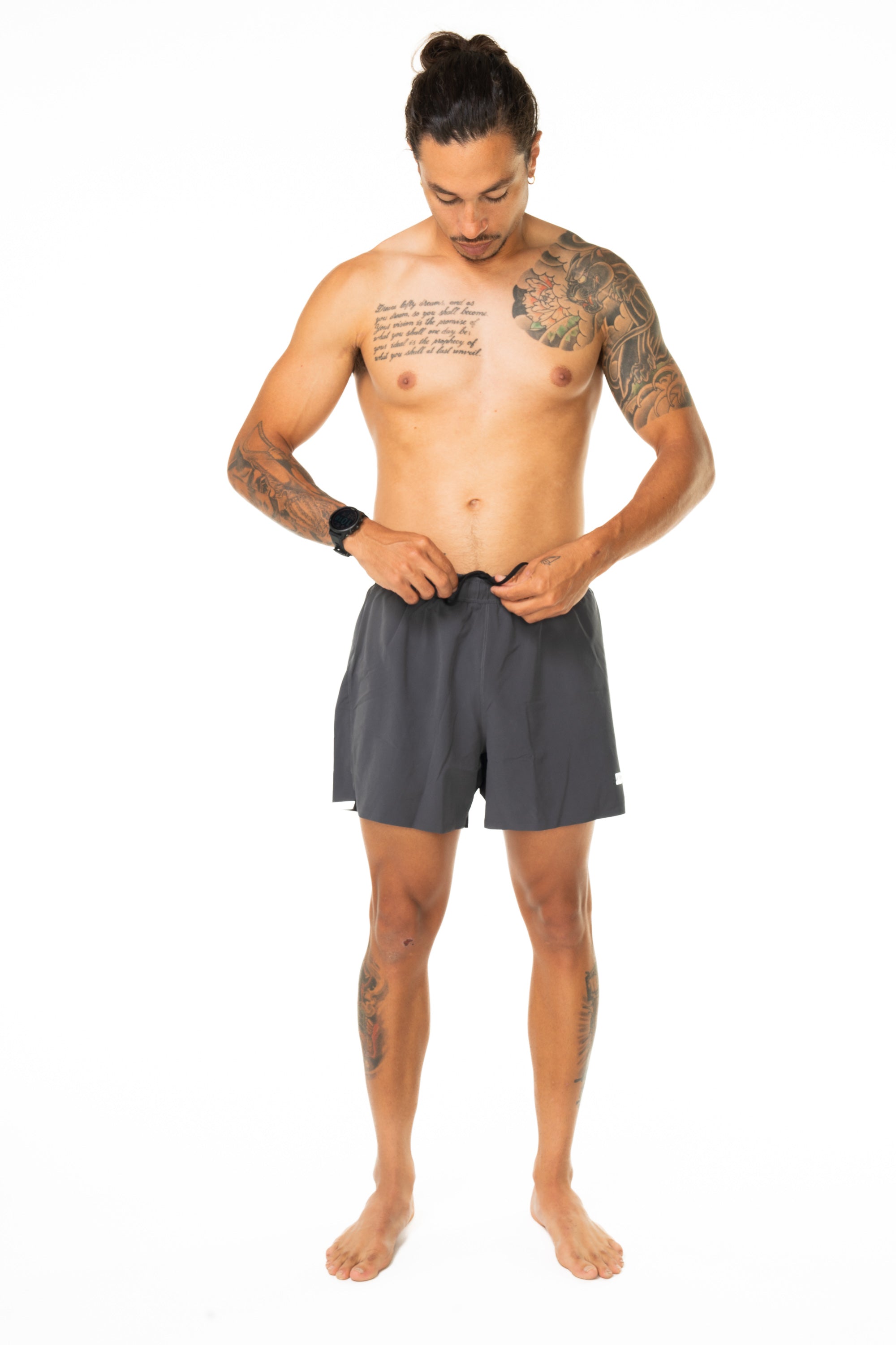 Men's Noosa 2.0 Run Short (5")- Charcoal