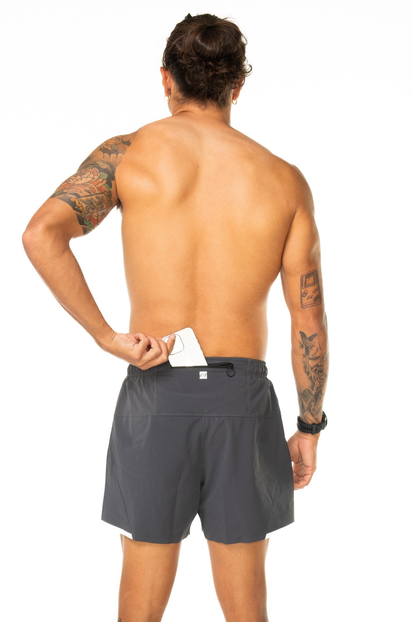 Men's Noosa 2.0 Run Short (5")- Charcoal