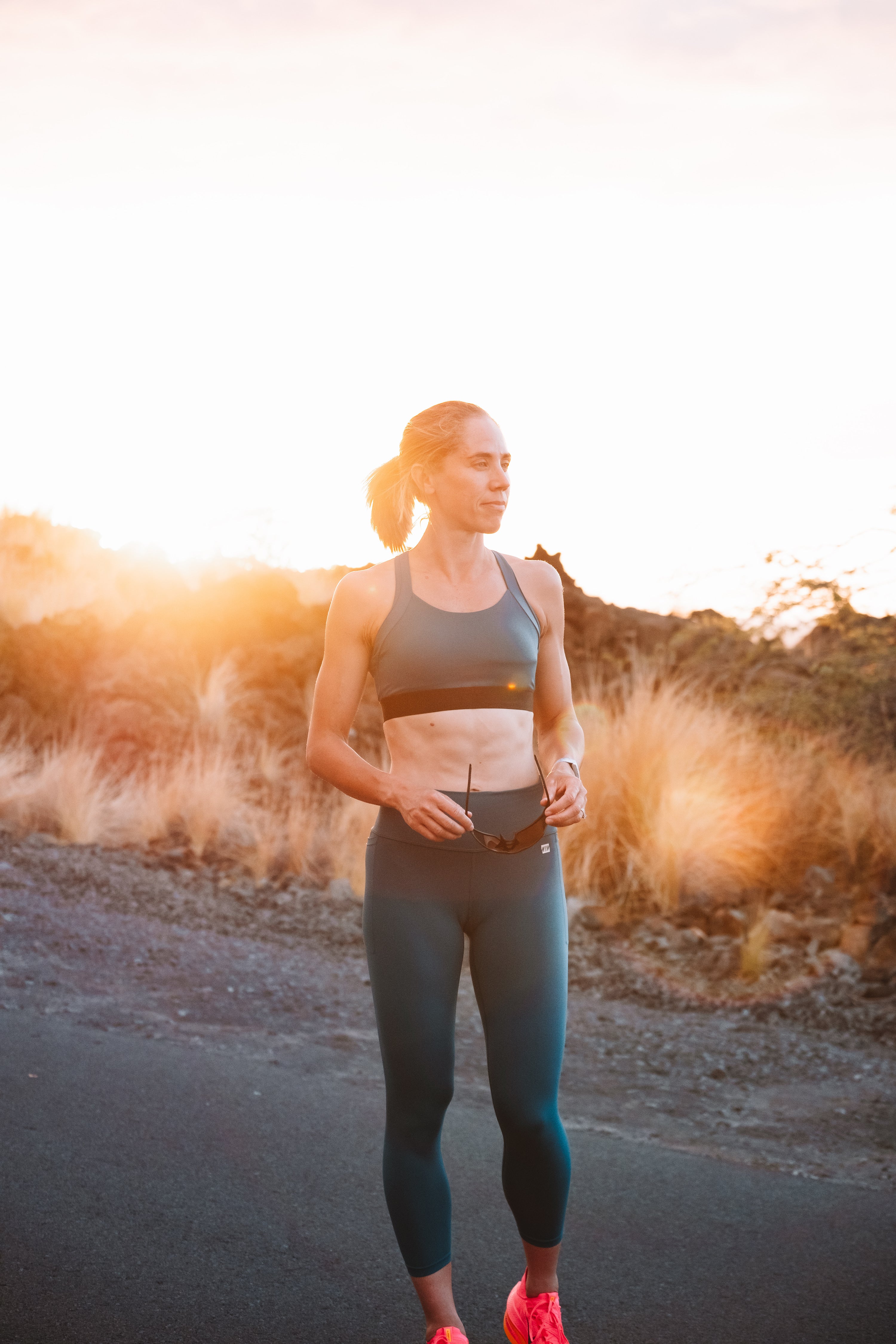 Women's Flow And Go 7/8 Tights - Jade