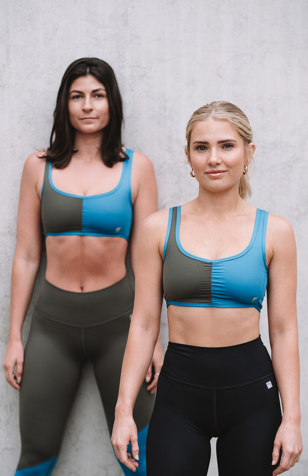WYN by MALO EcoActive reversible bralette - seagrass/tidepool/panther