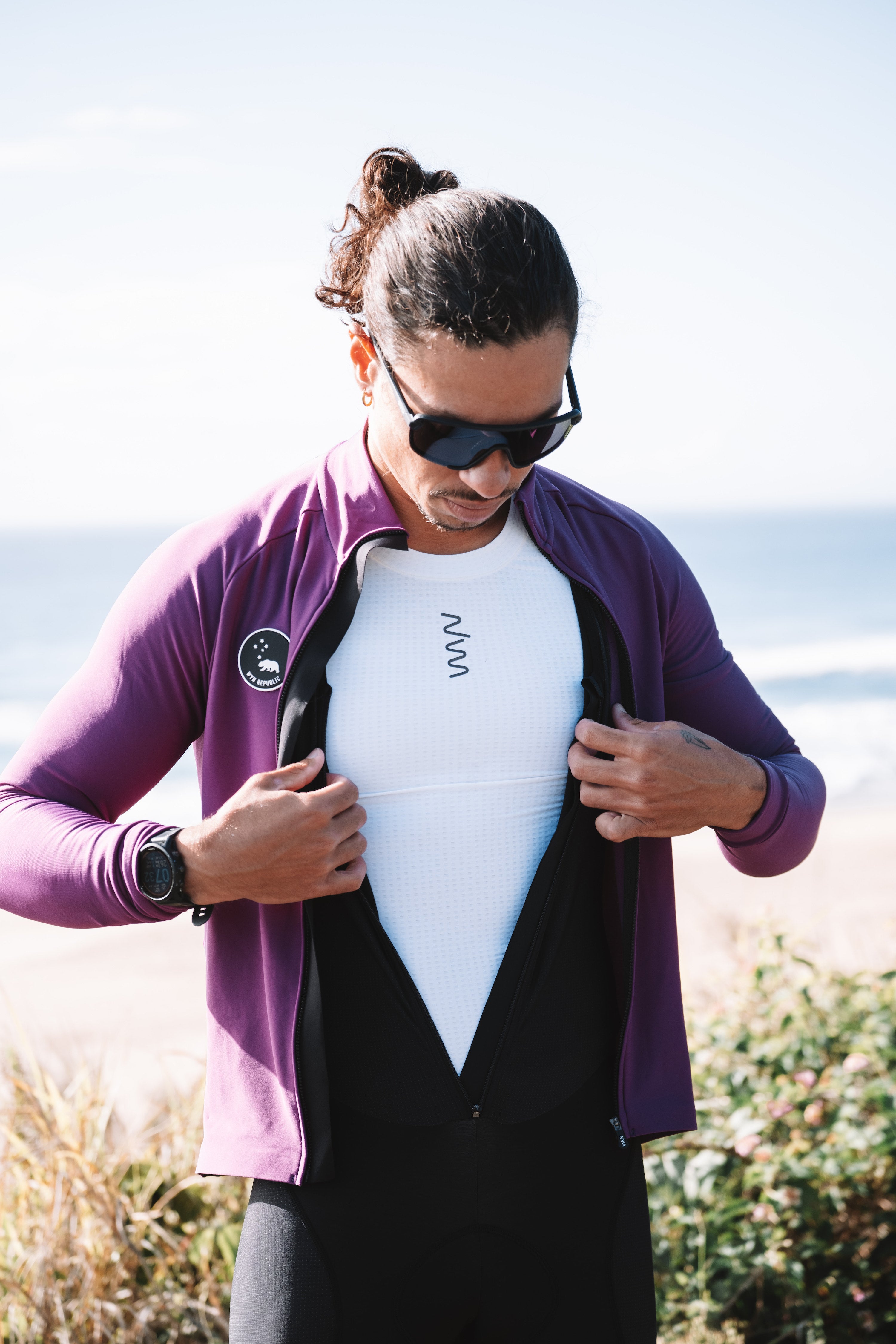 Men's Sleeved Base Layer - White