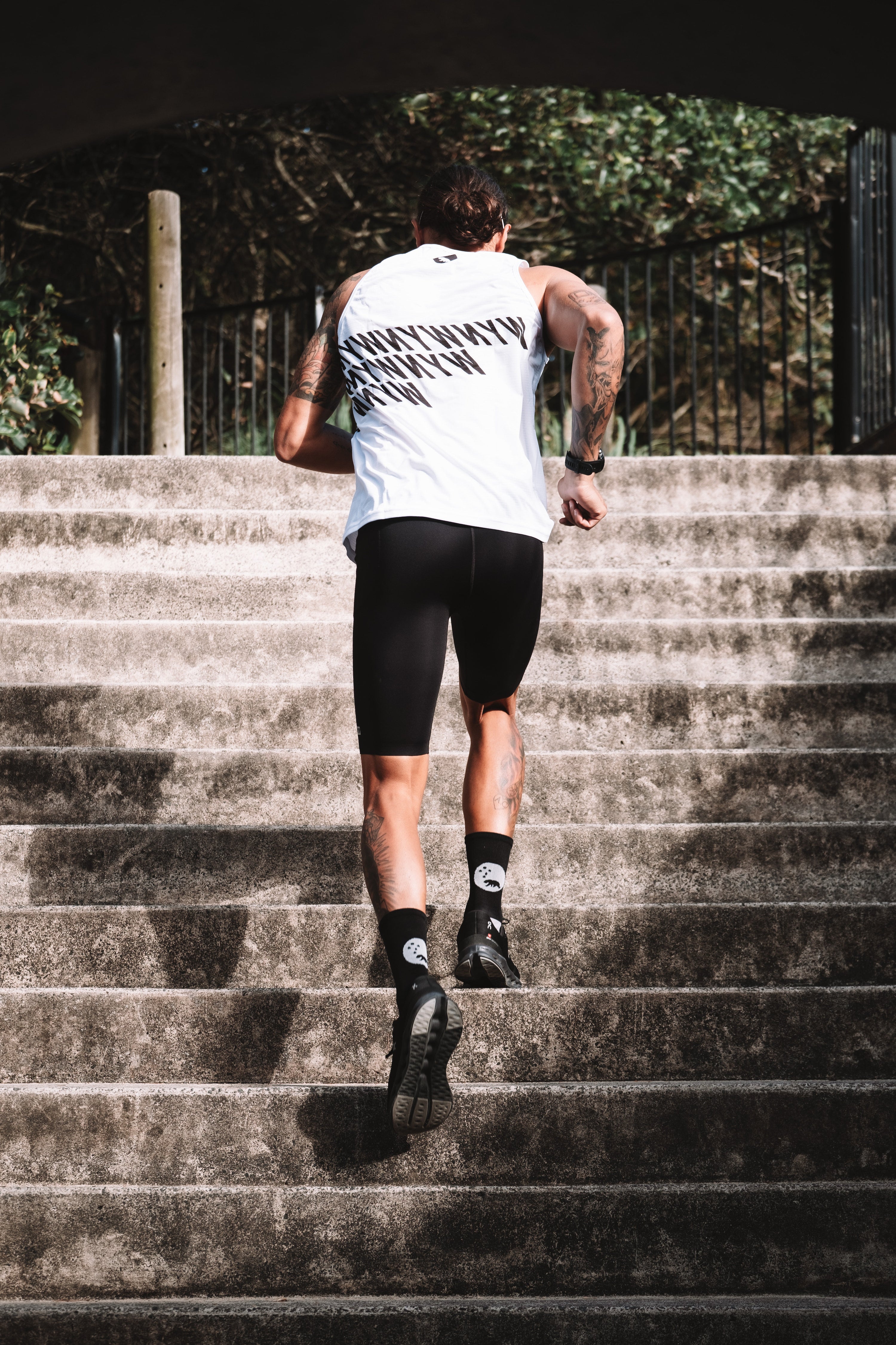 Men's Run Short Tights - Black