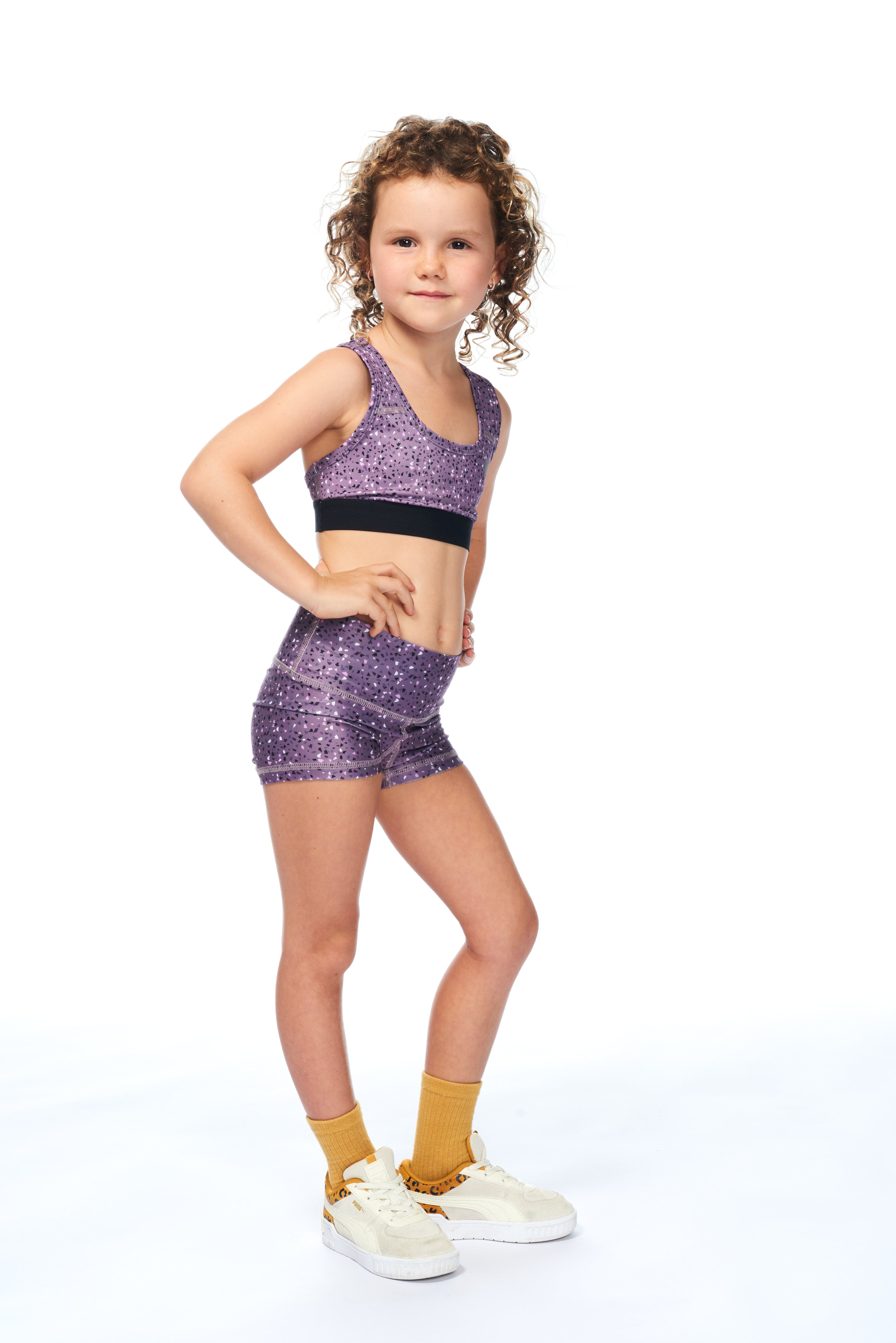 WYN by MALO Girls Sprinter Shorts - Amethyst