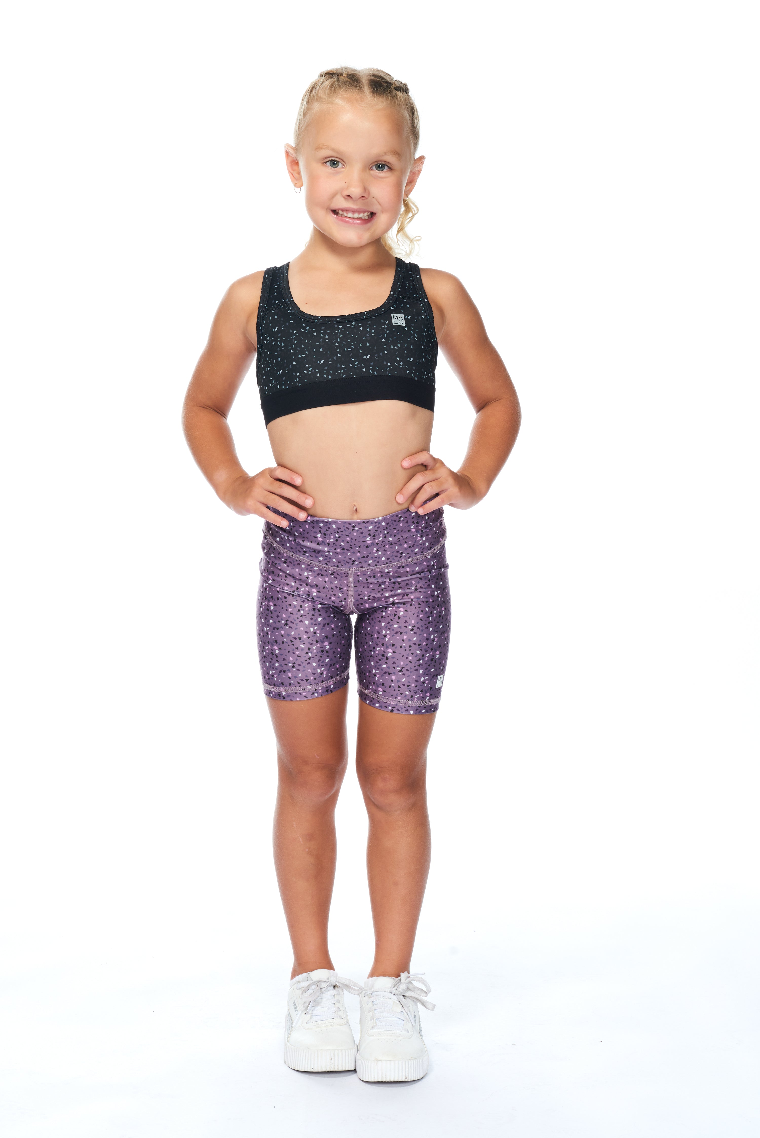 WYN by MALO Girls Biker Shorts - Amethyst
