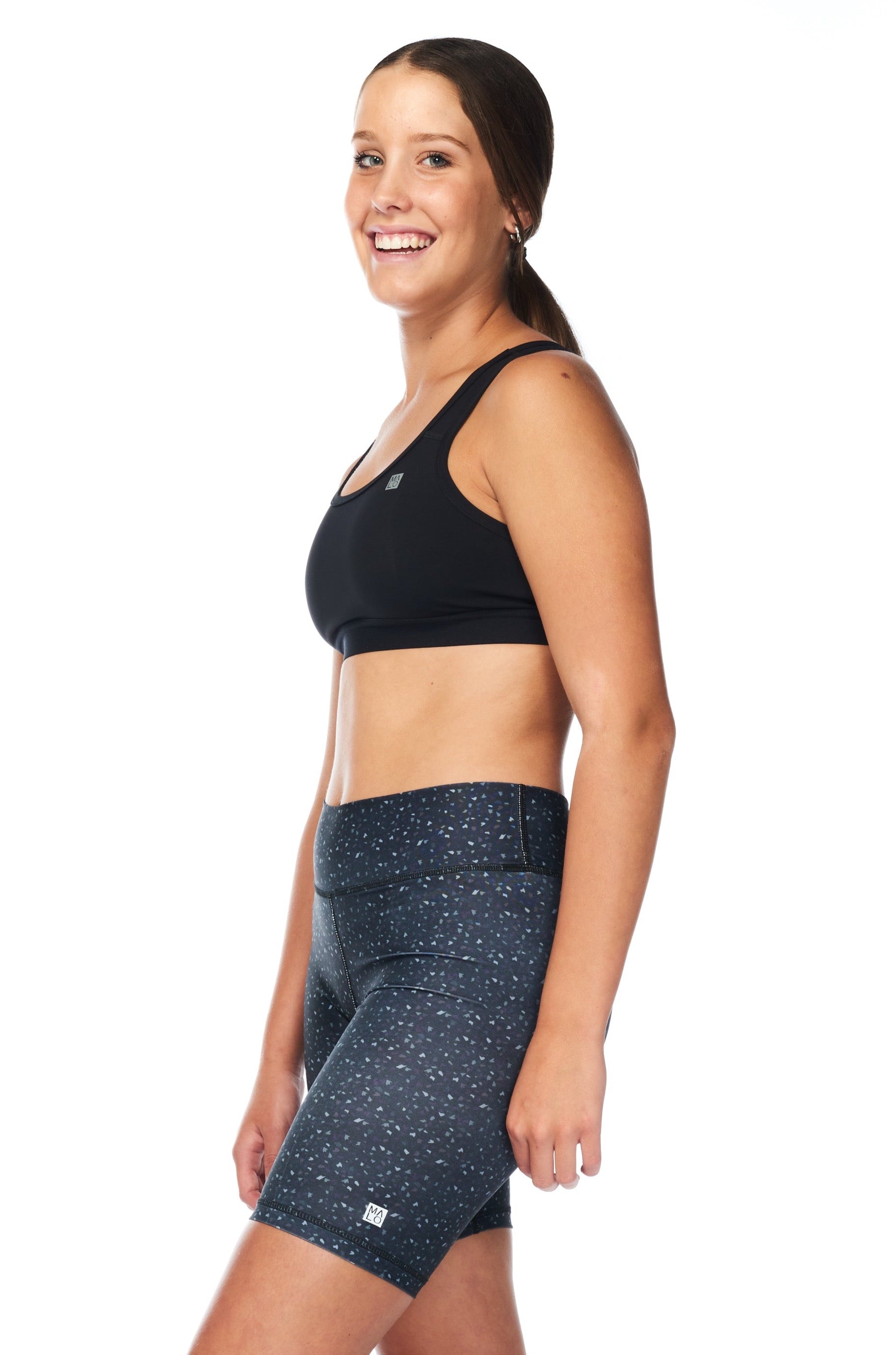 WYN by MALO Girls Biker Shorts - Obsidian