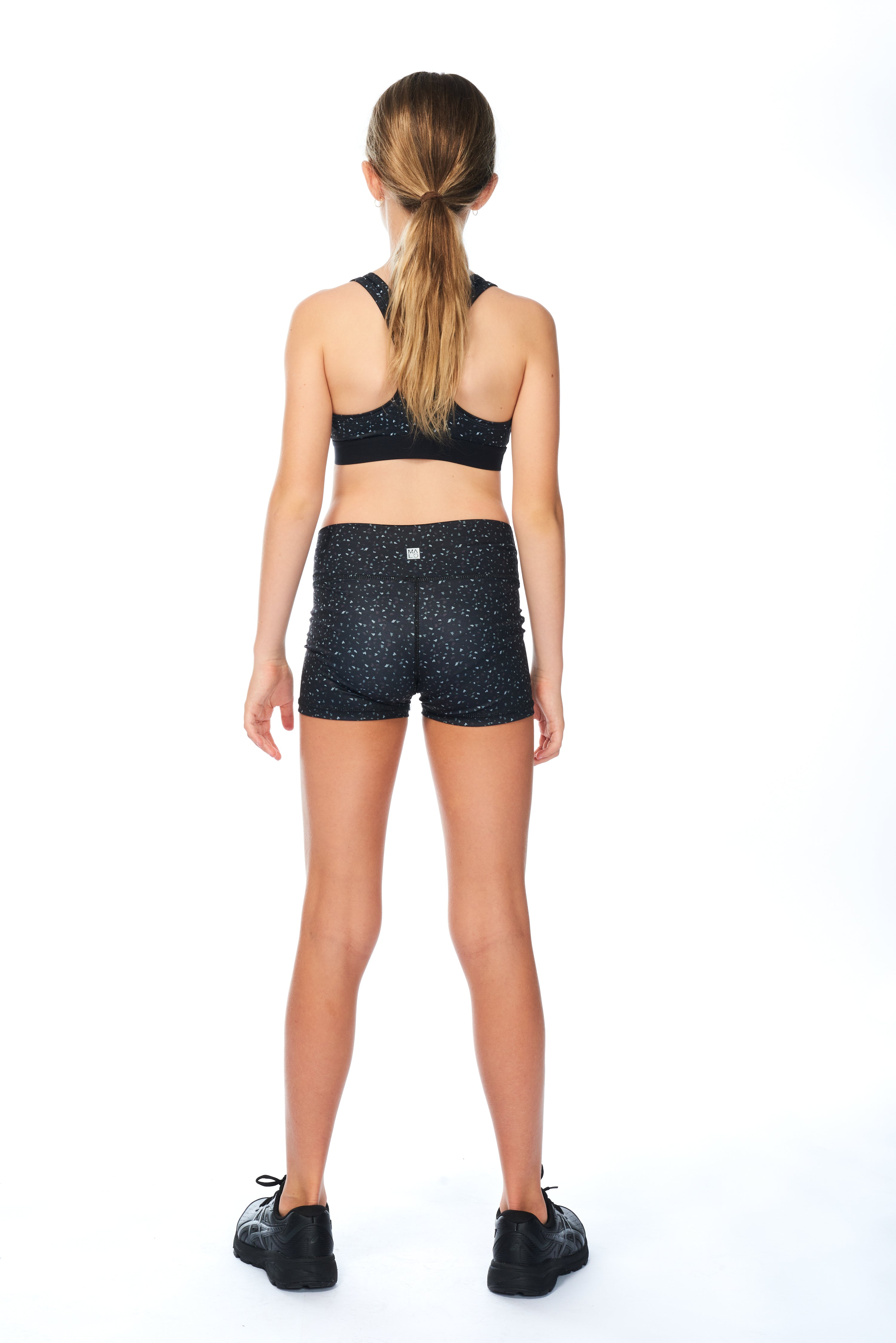 WYN by MALO Girls Sprinter Shorts - Obsidian