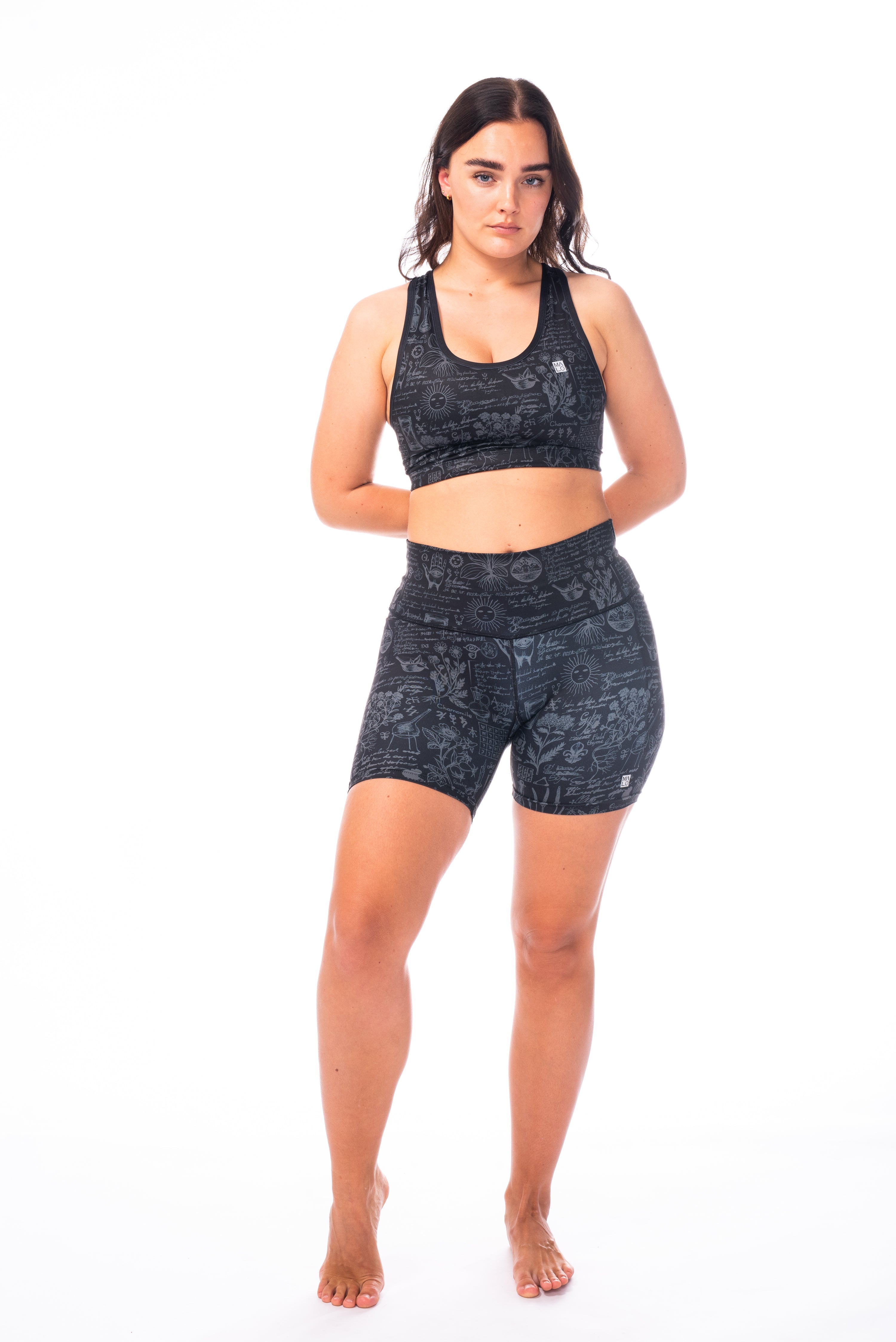WYN by MALO racergirl bra - black ash