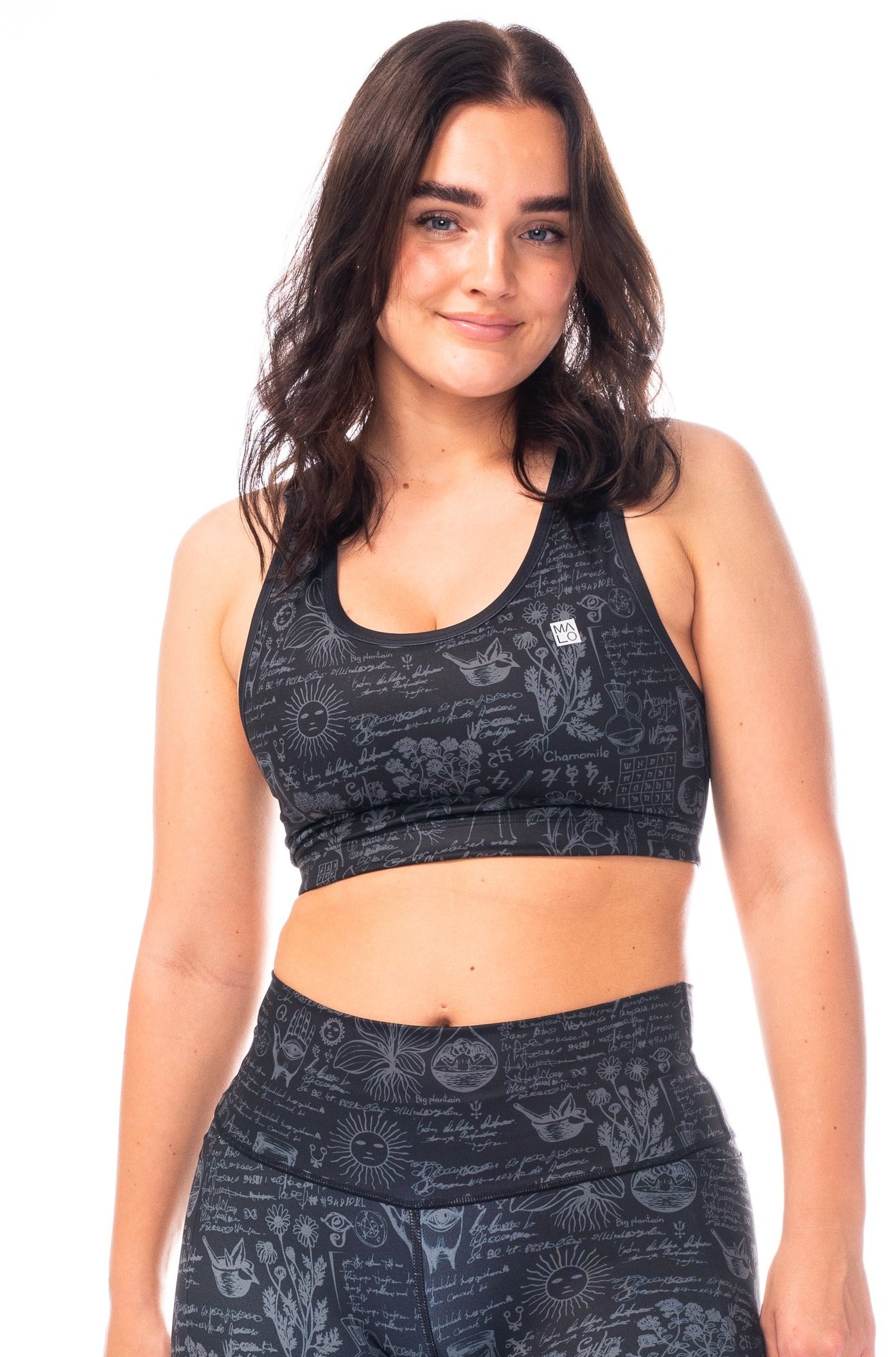 WYN by MALO racergirl bra - black ash