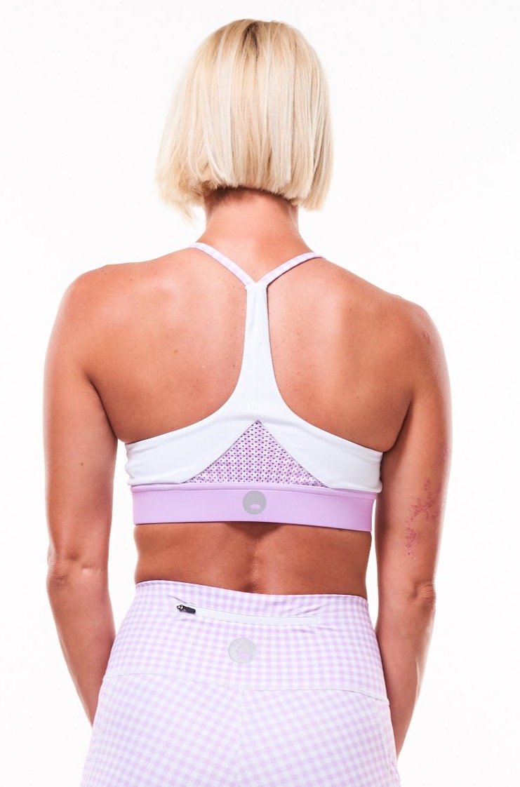 WYN by MALO sunshine bra - lavender gingham