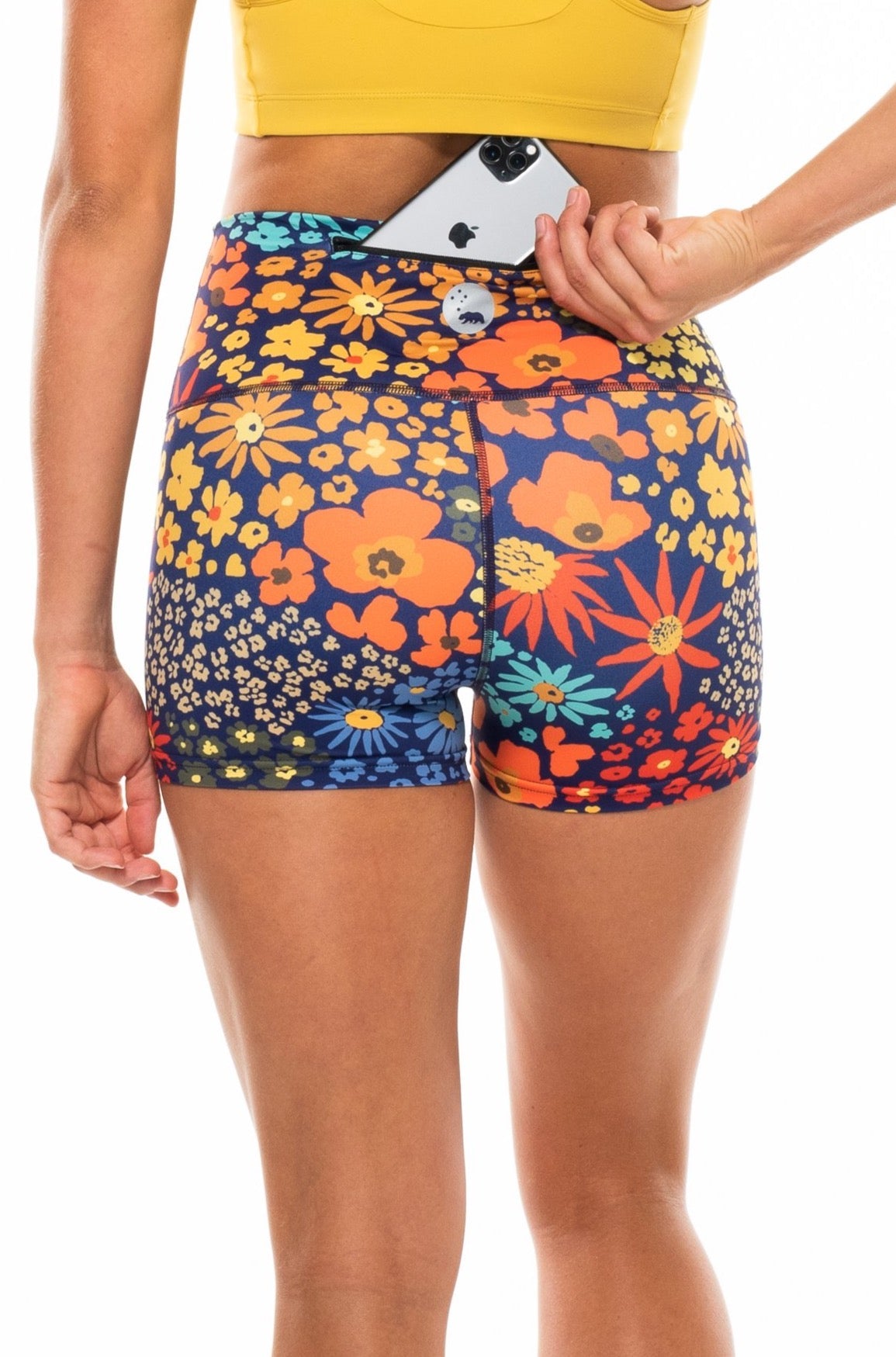 WYN by MALO PR shorts - flower child blue poppy