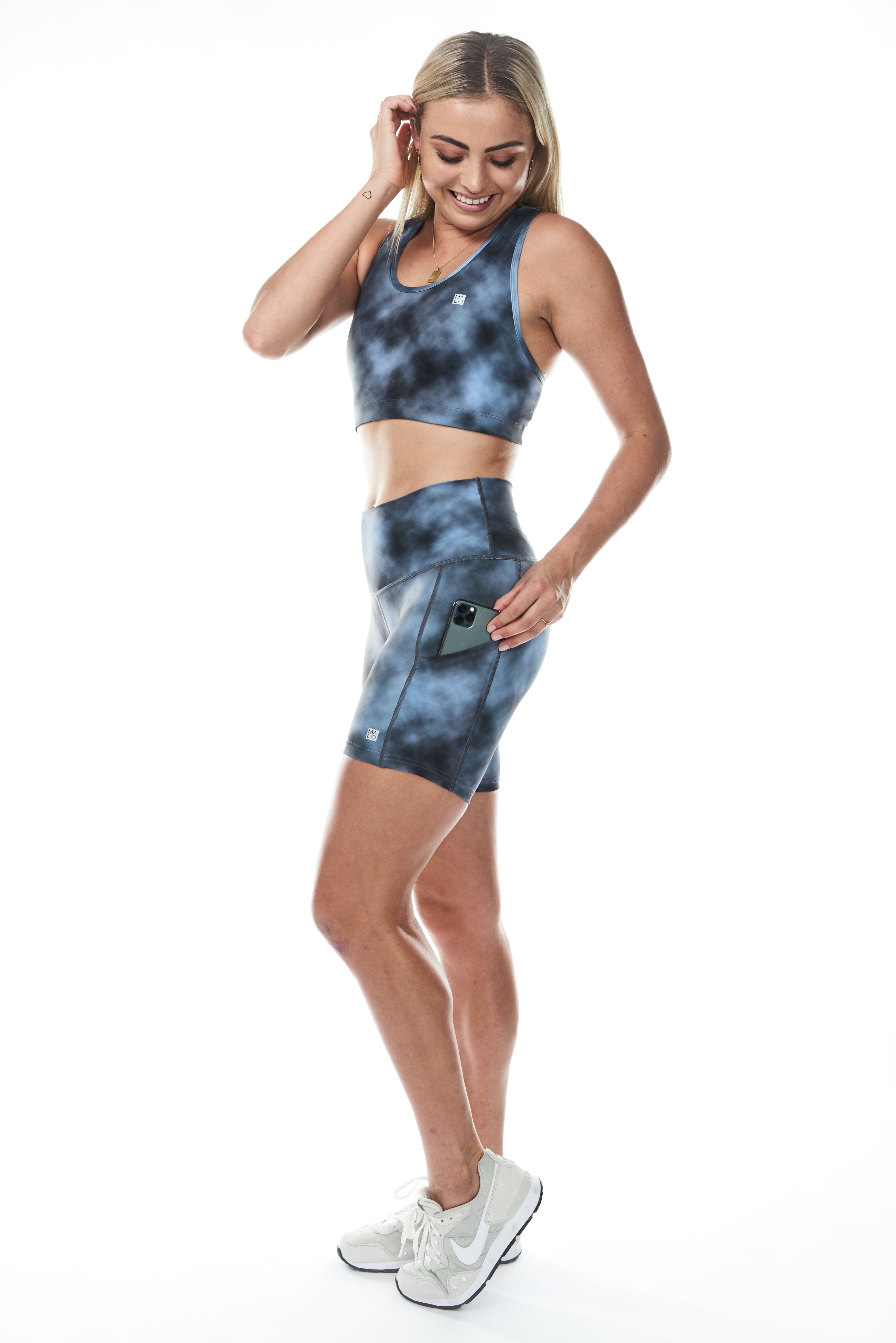 WYN by MALO racergirl bra - storm