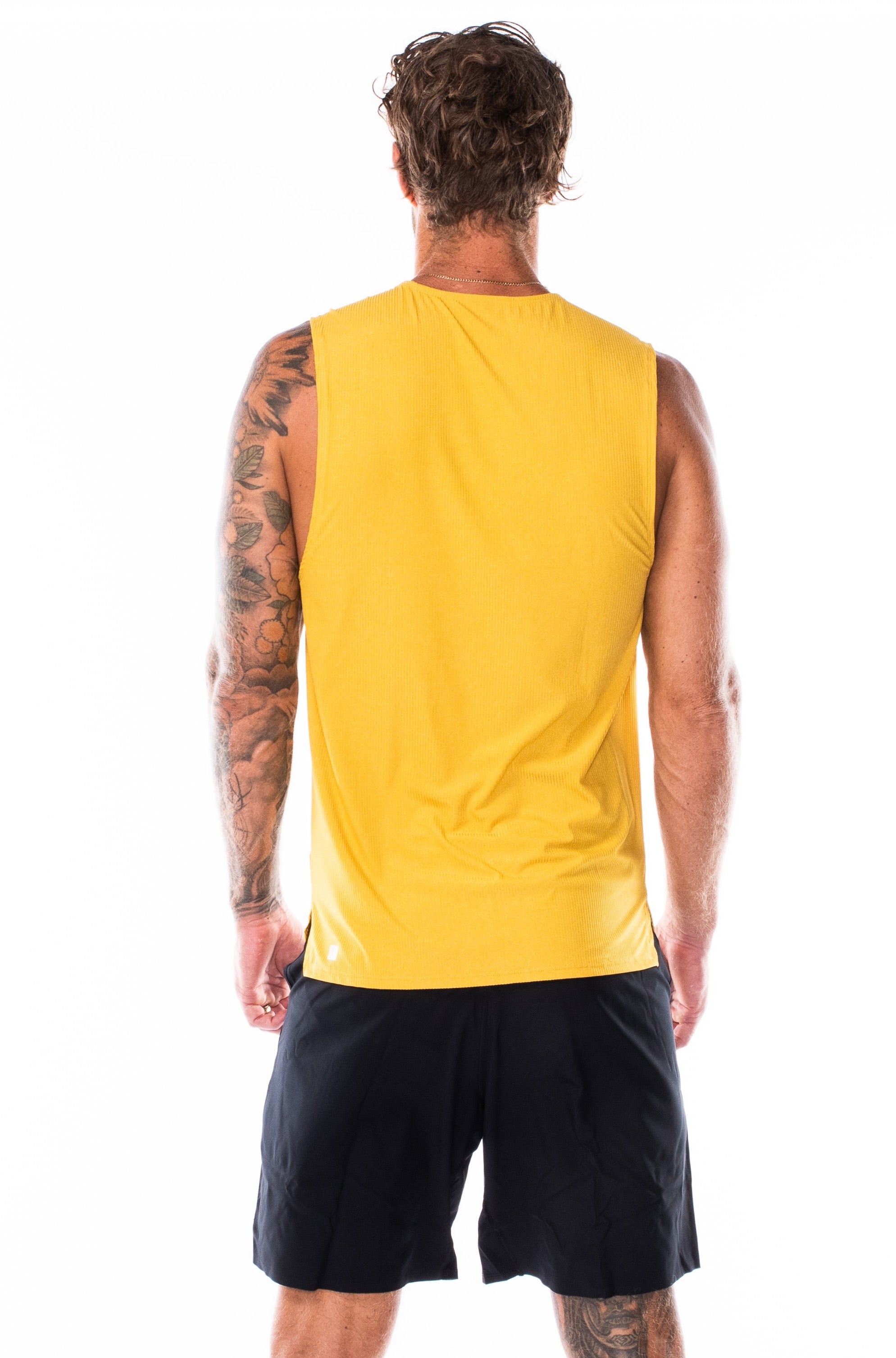 WYN by MALO men's jack tank - mustard