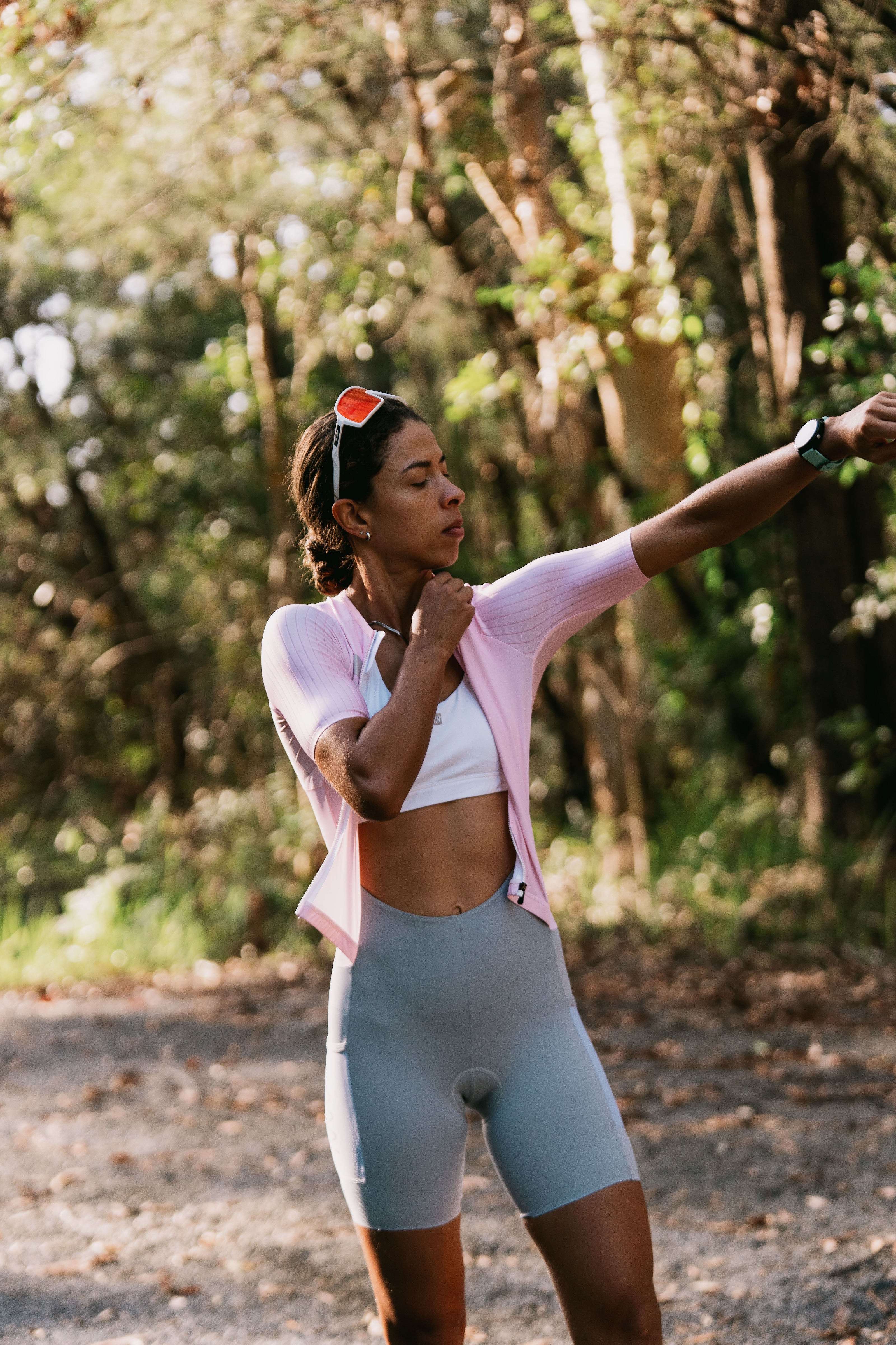 Women's Hi Velocity X Tri Suit - Petal Pink/Platinum