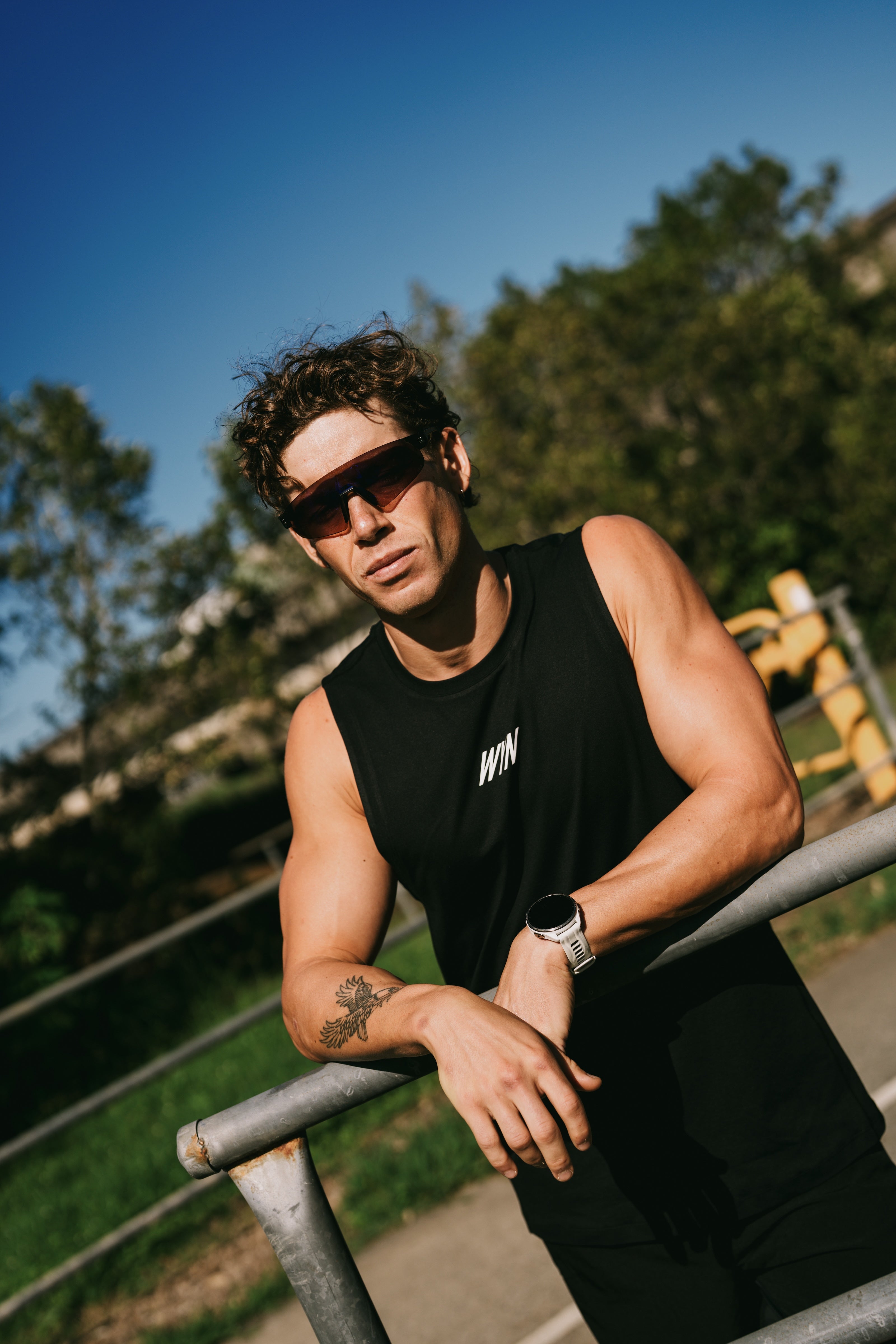 Men's Hybrid Tank - Black