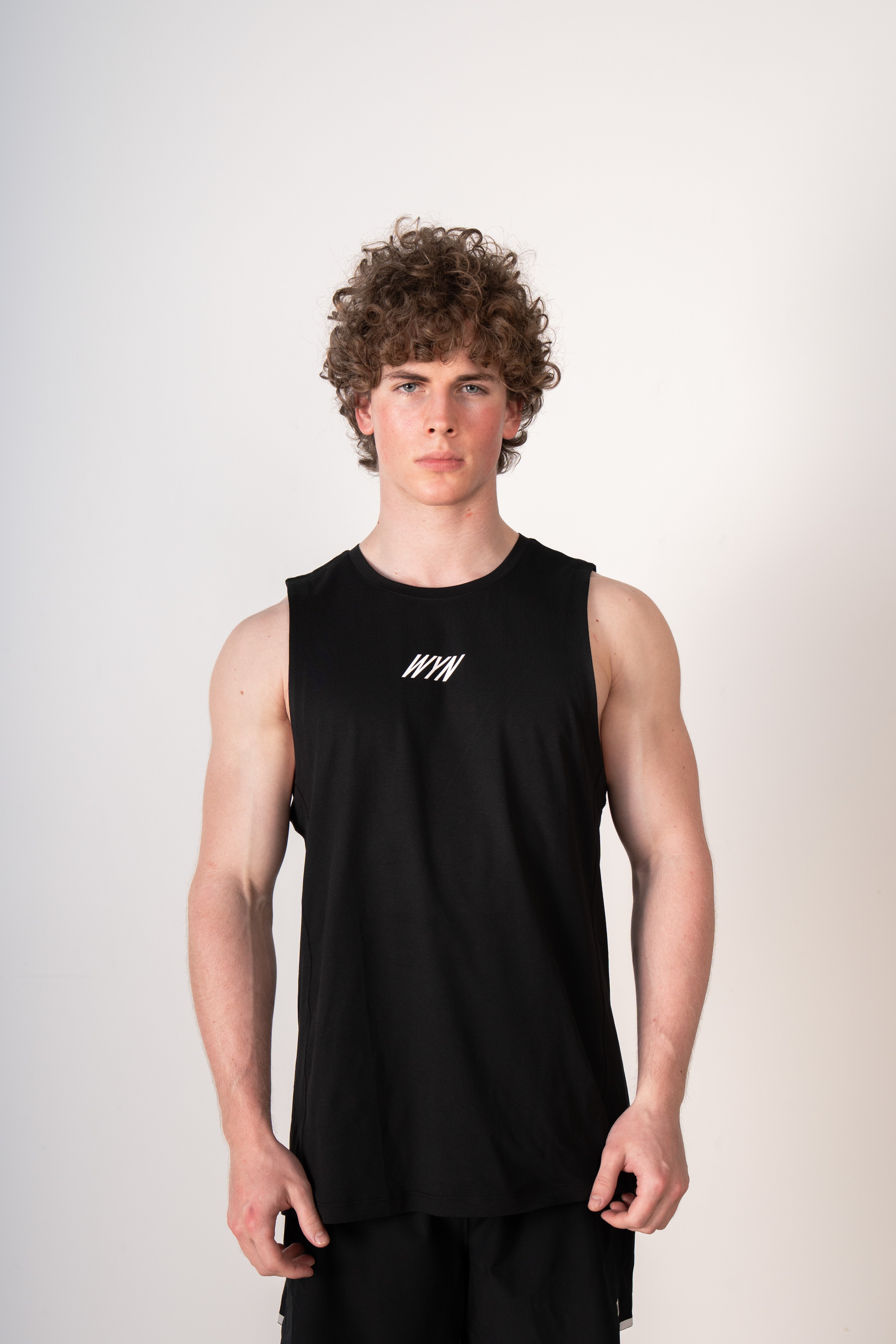 Men's Hybrid Tank - Black