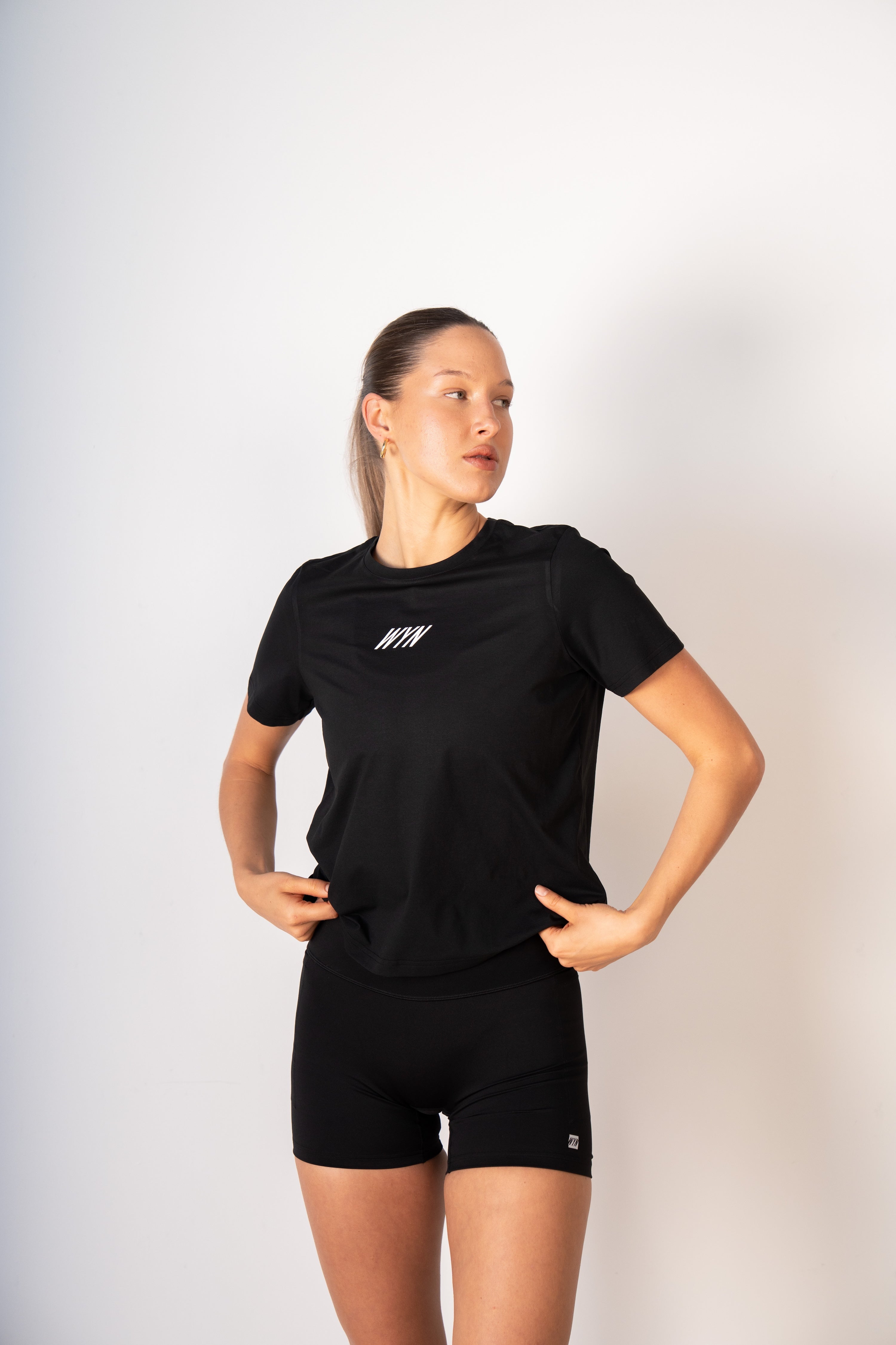 Women's Hybrid Tee - Black