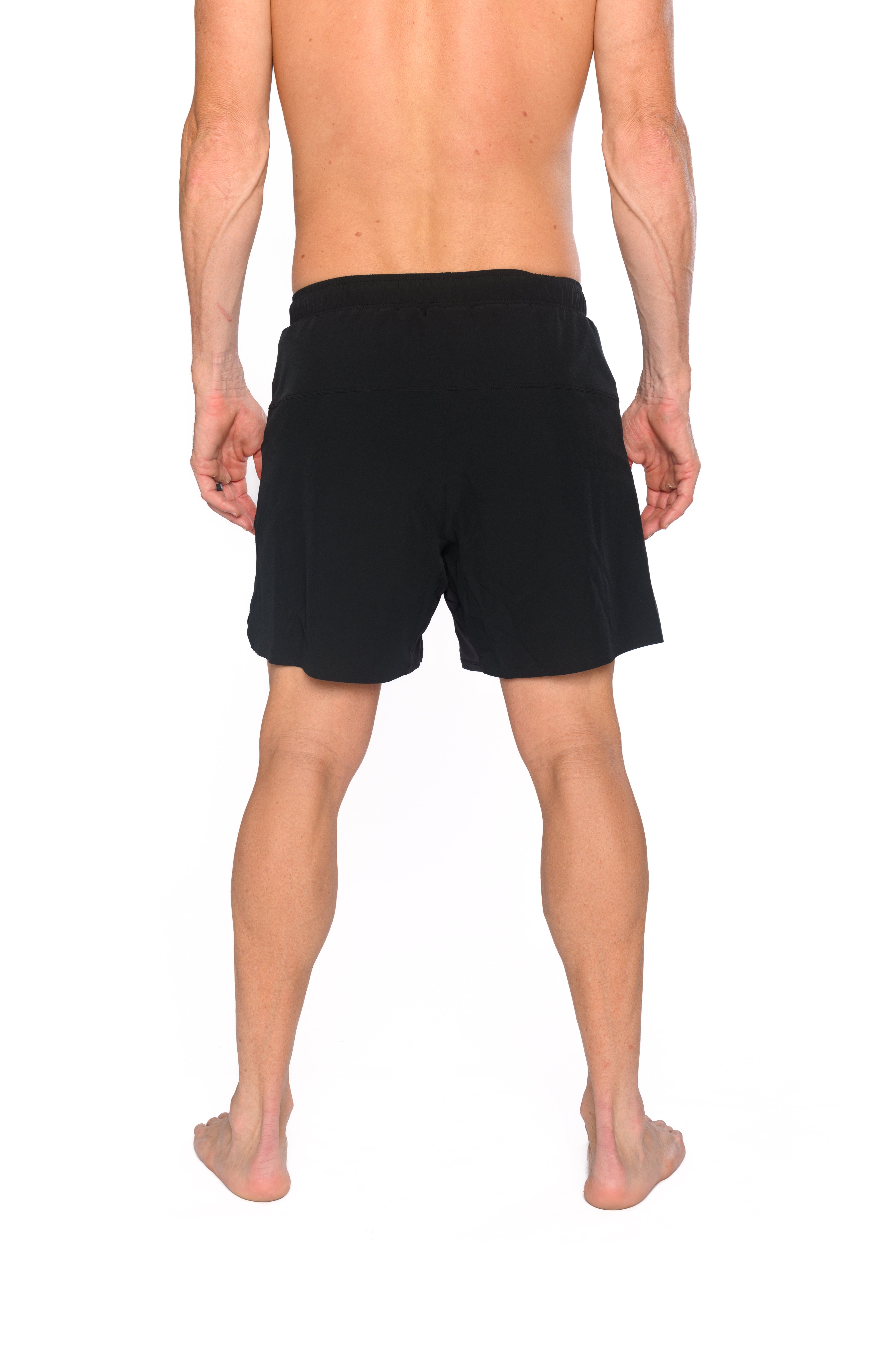 Men's Hybrid Short (6")- Black