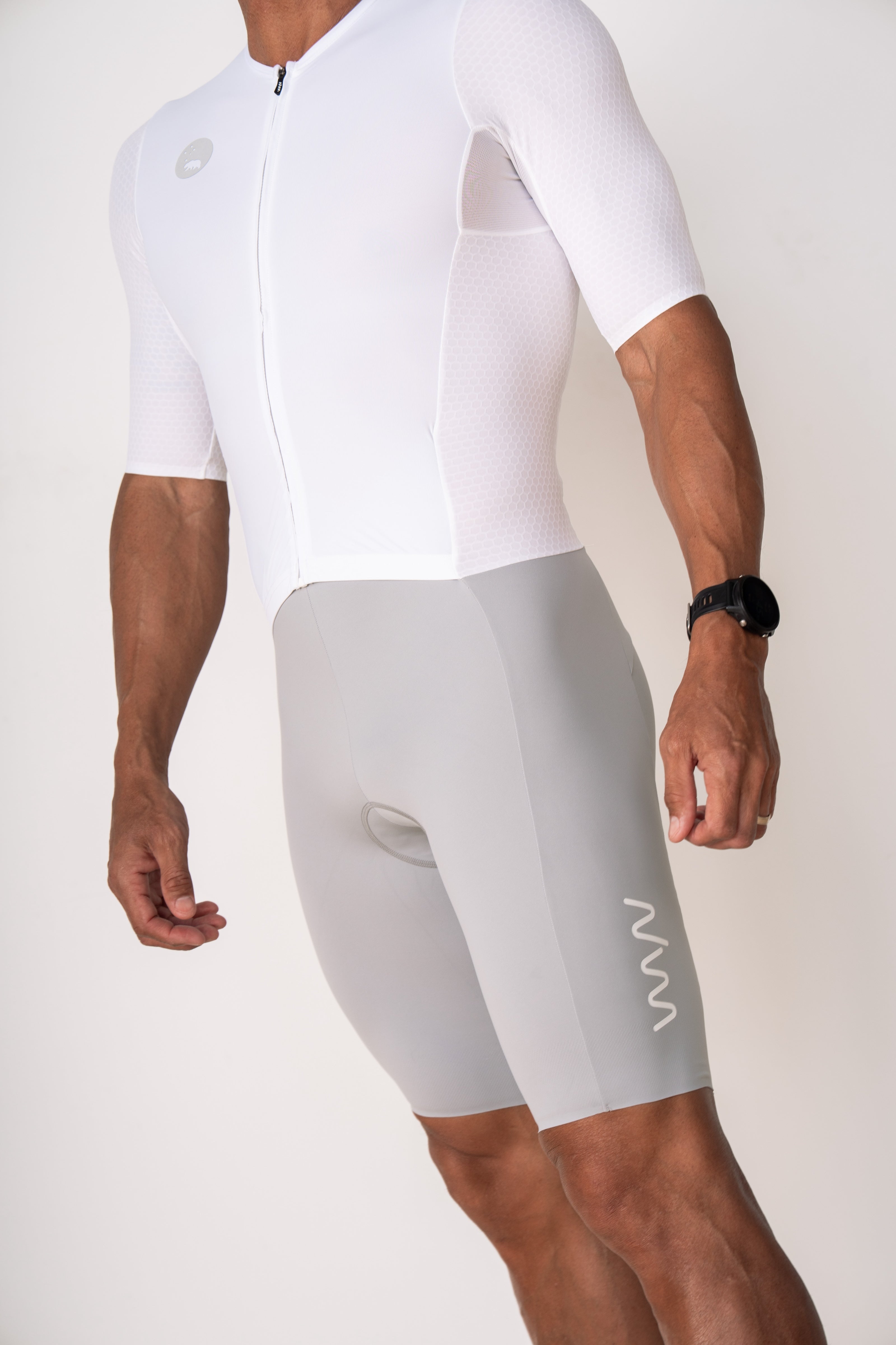 Men's LUCEO+ Aero Tri Suit - White/Platinum