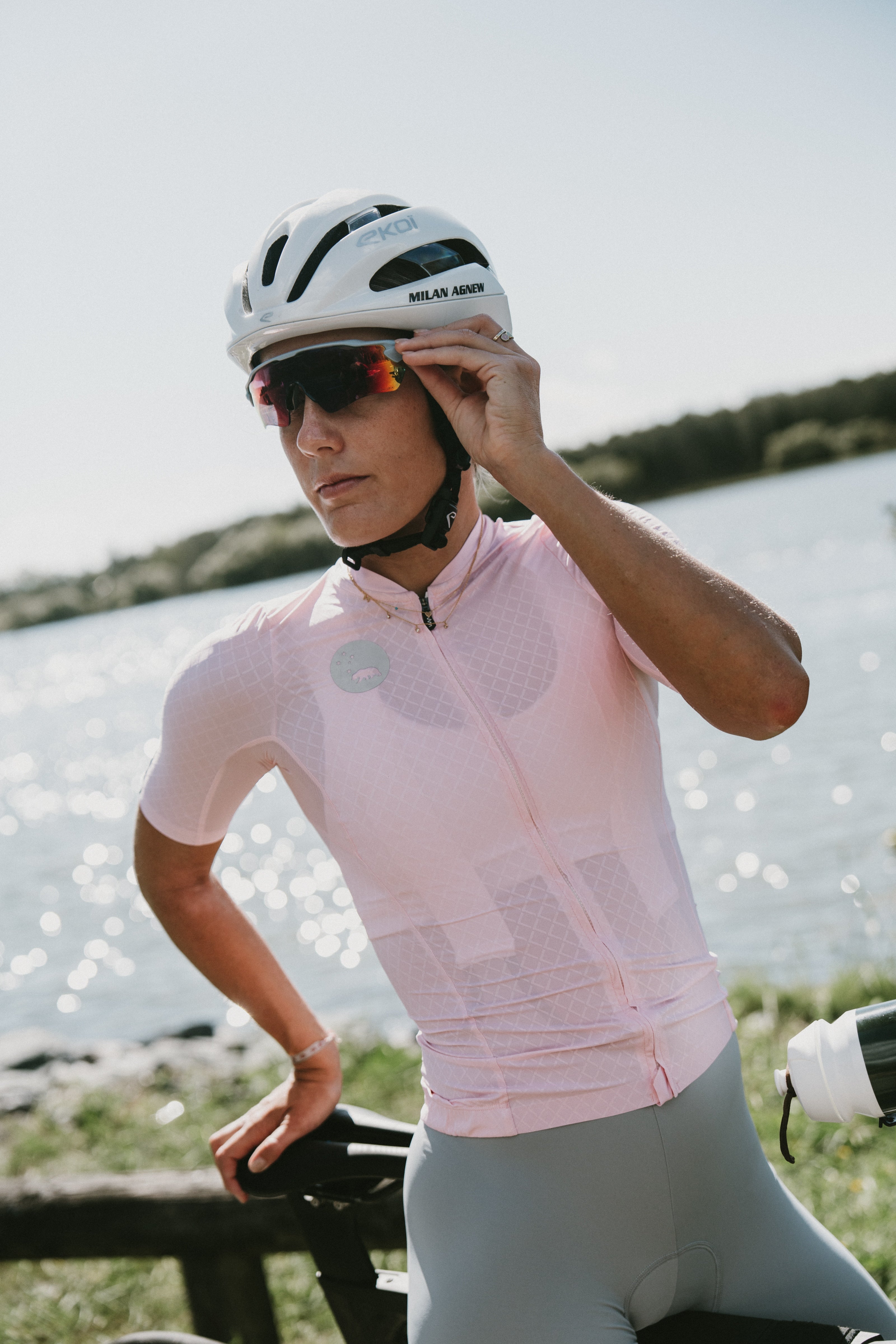 Women's LUCEO Pro Racer Cycling Jersey - Petal Pink