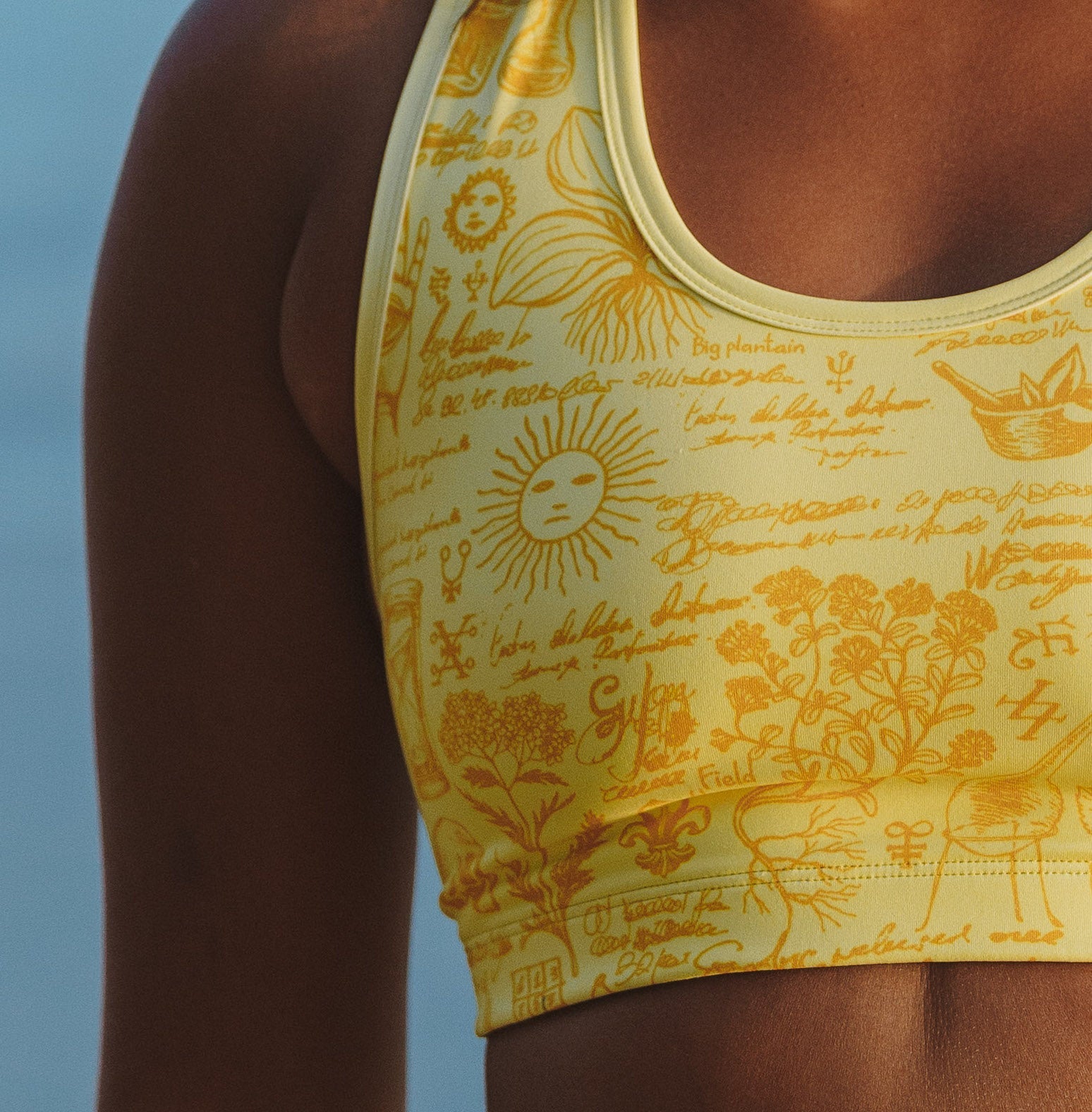 WYN by MALO racergirl bra - lemon