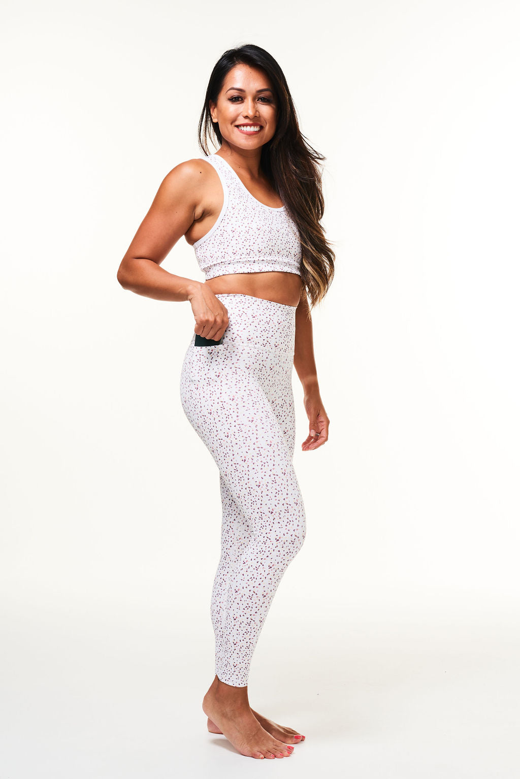 WYN by MALO on the run 7/8 tights - rose quartz