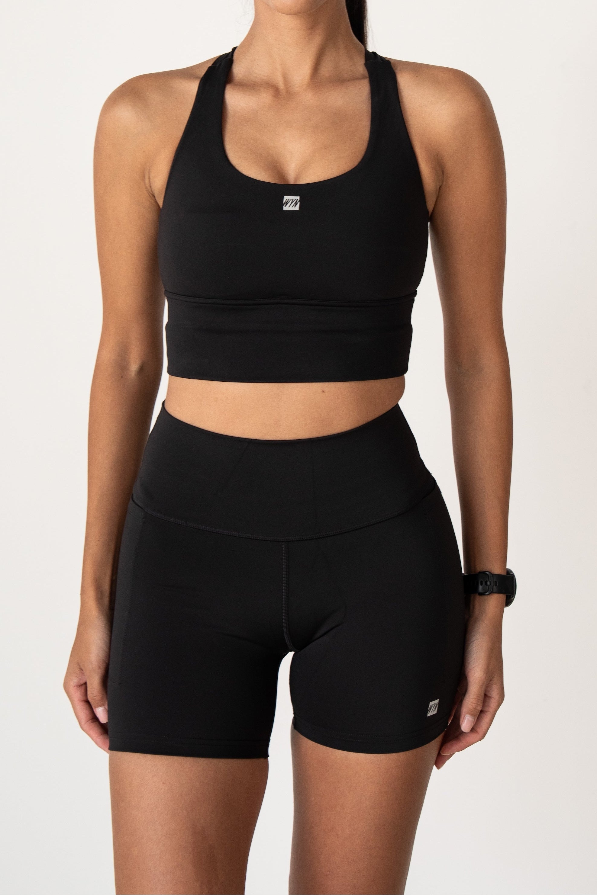 Women's All-In Crop - Black