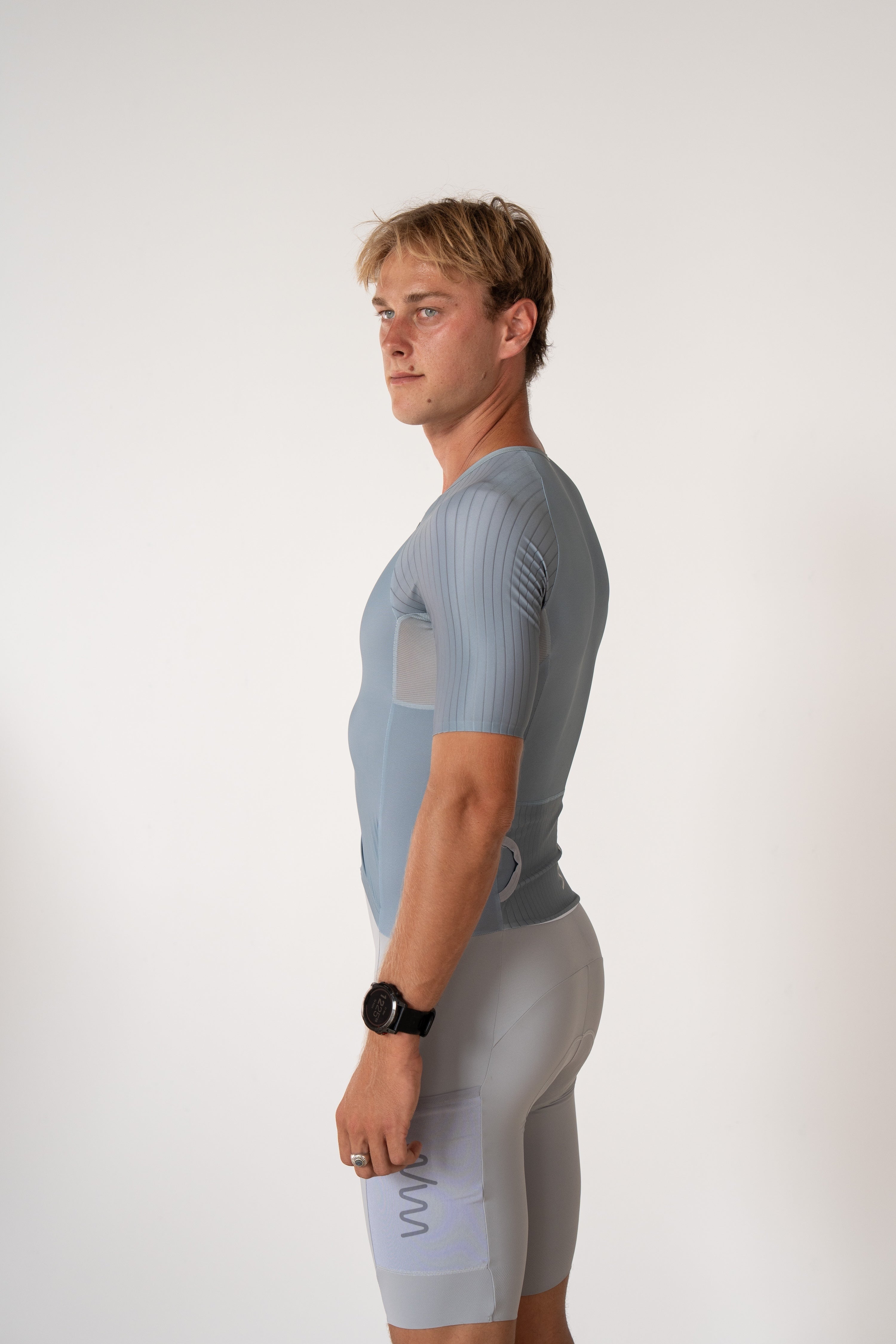Men's Hi Velocity X Tri Suit - Blue Sage/Platinum