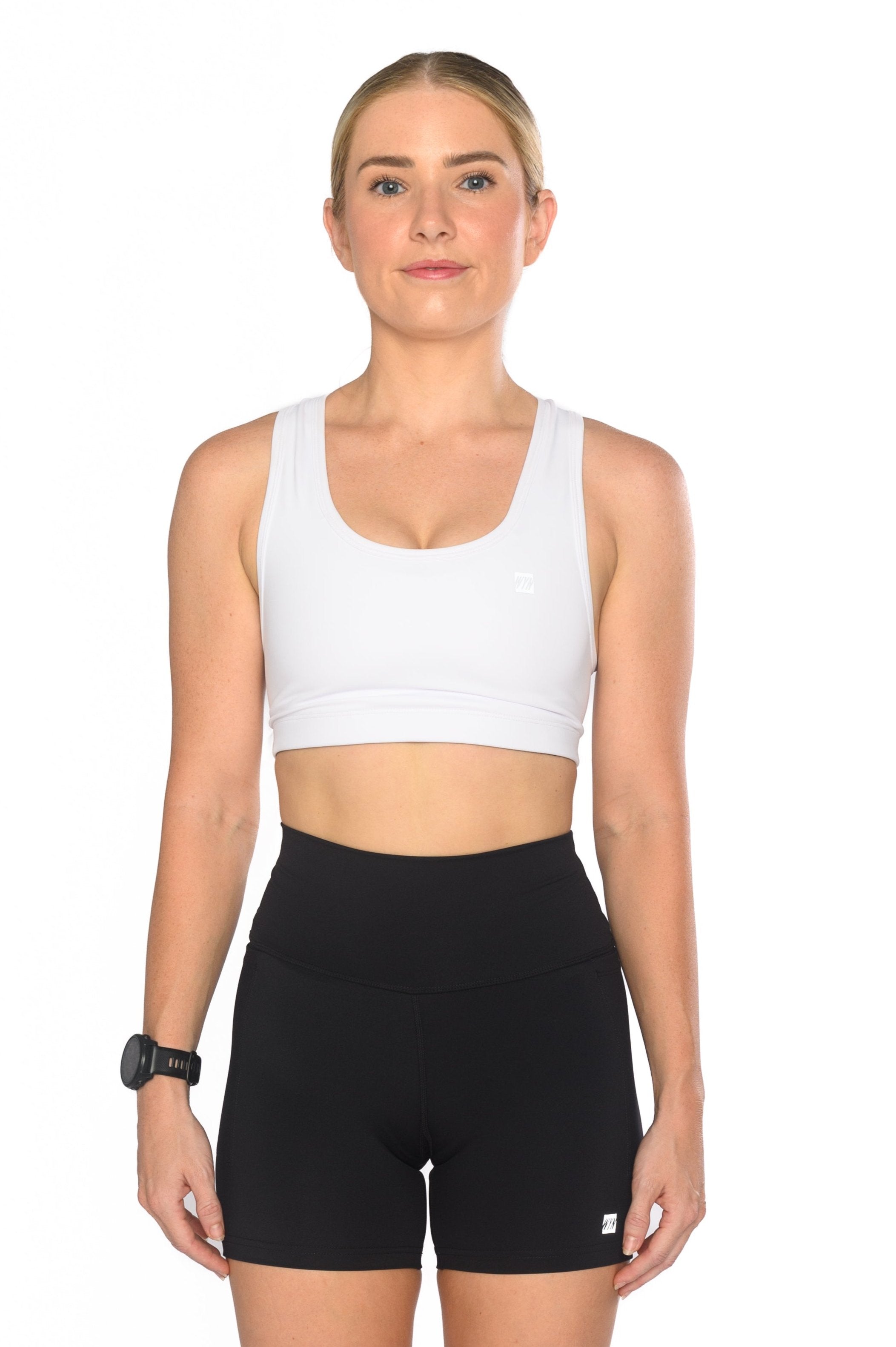 Women's Racergirl Racerback Sports Bra - White