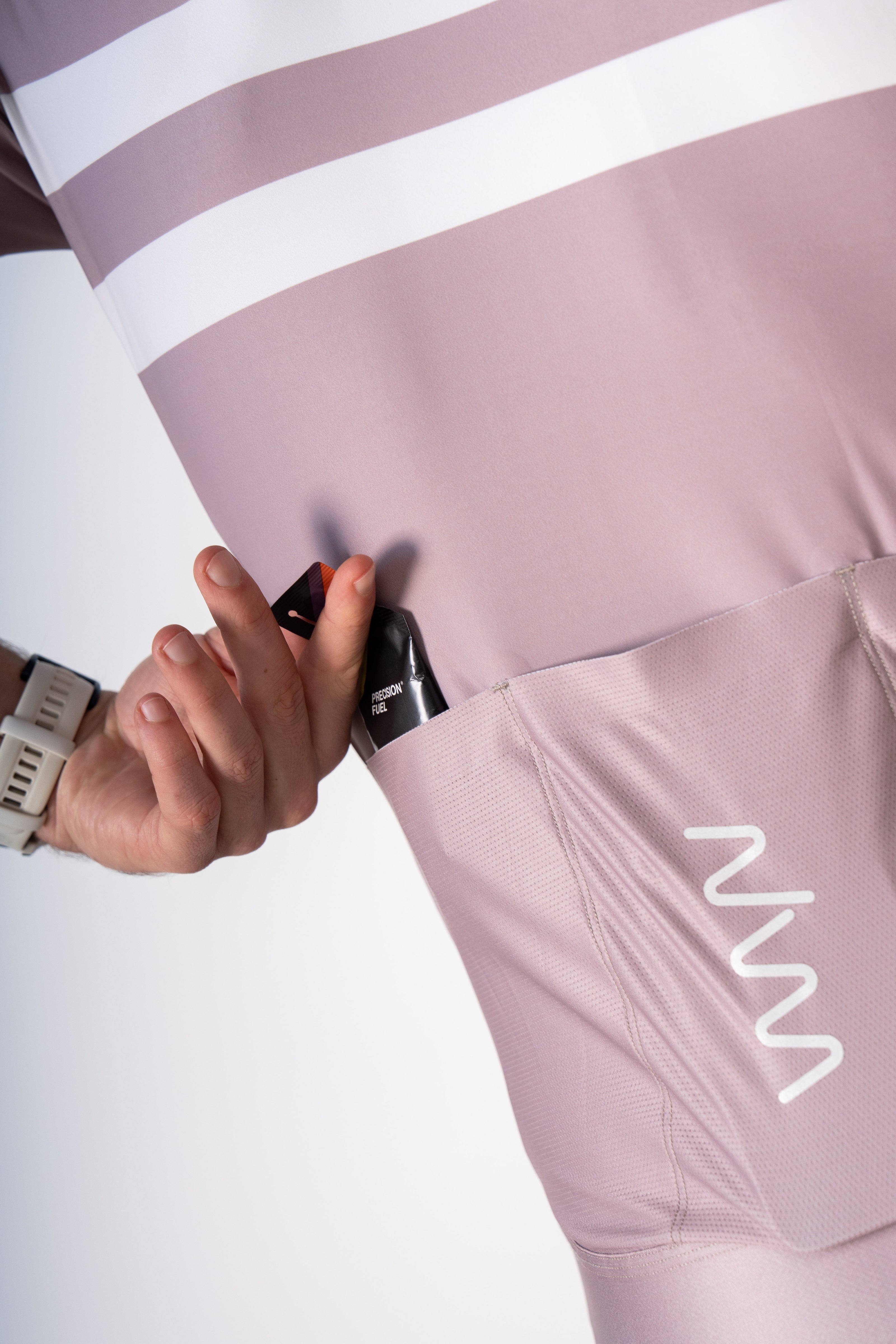 Men's Training Day Cycling Jersey - Taupe/Ivory