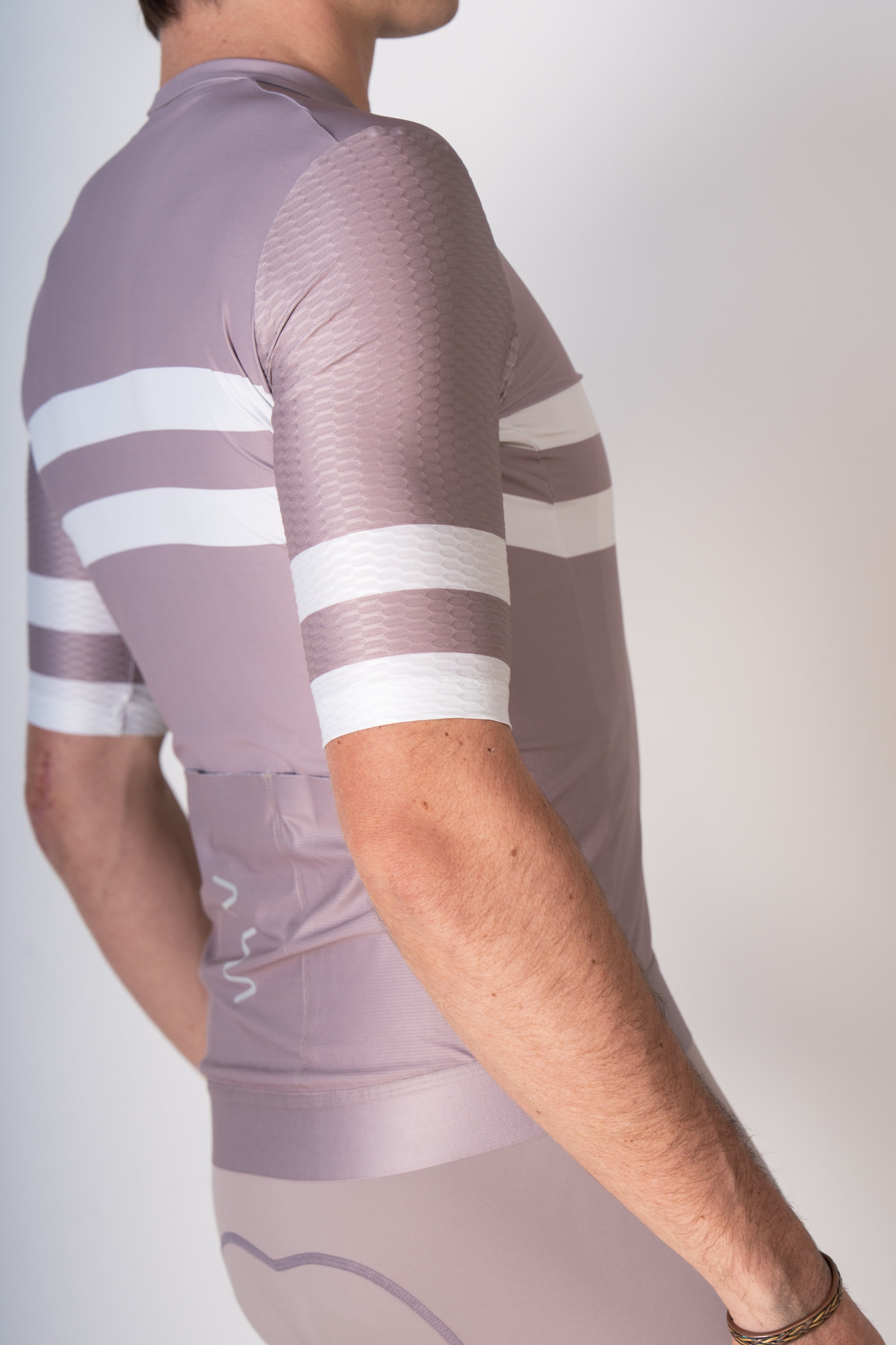 Men's Training Day Cycling Jersey - Taupe/Ivory
