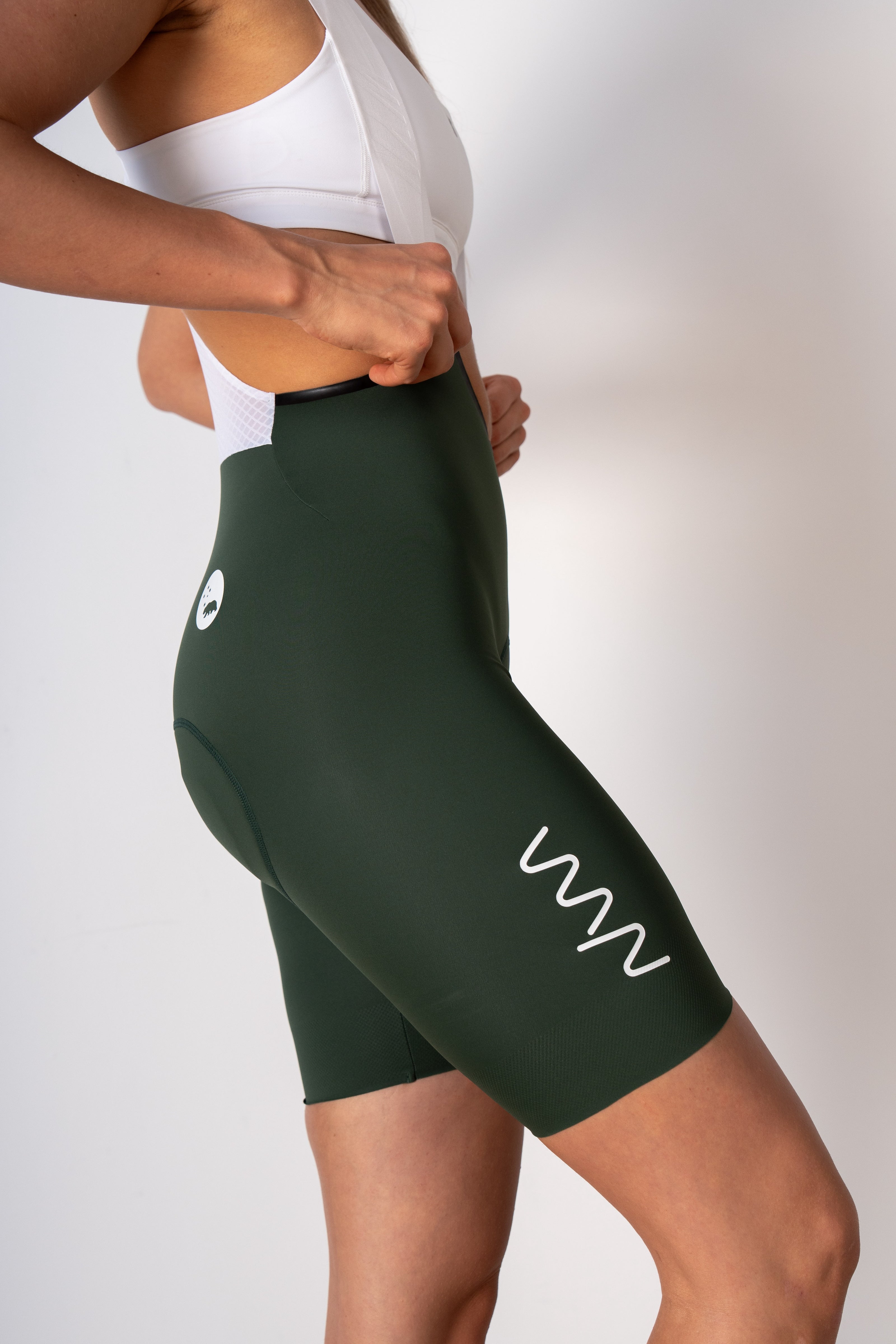 Women's Velocity 3.0 Cycling Bib Shorts - Evergreen