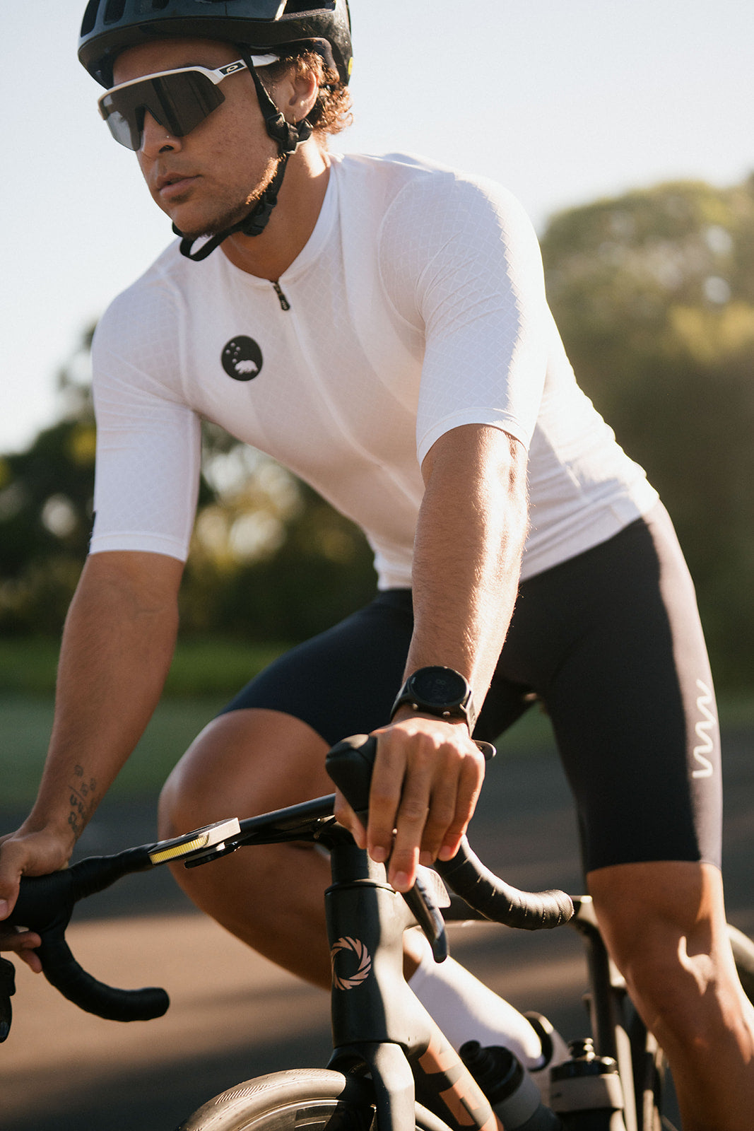 Men's LUCEO Pro Racer Cycling Jersey - White