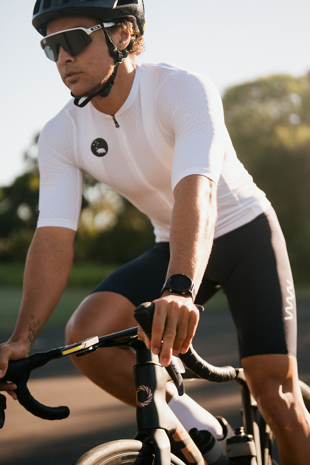 Men's LUCEO Pro Racer Cycling Jersey - White