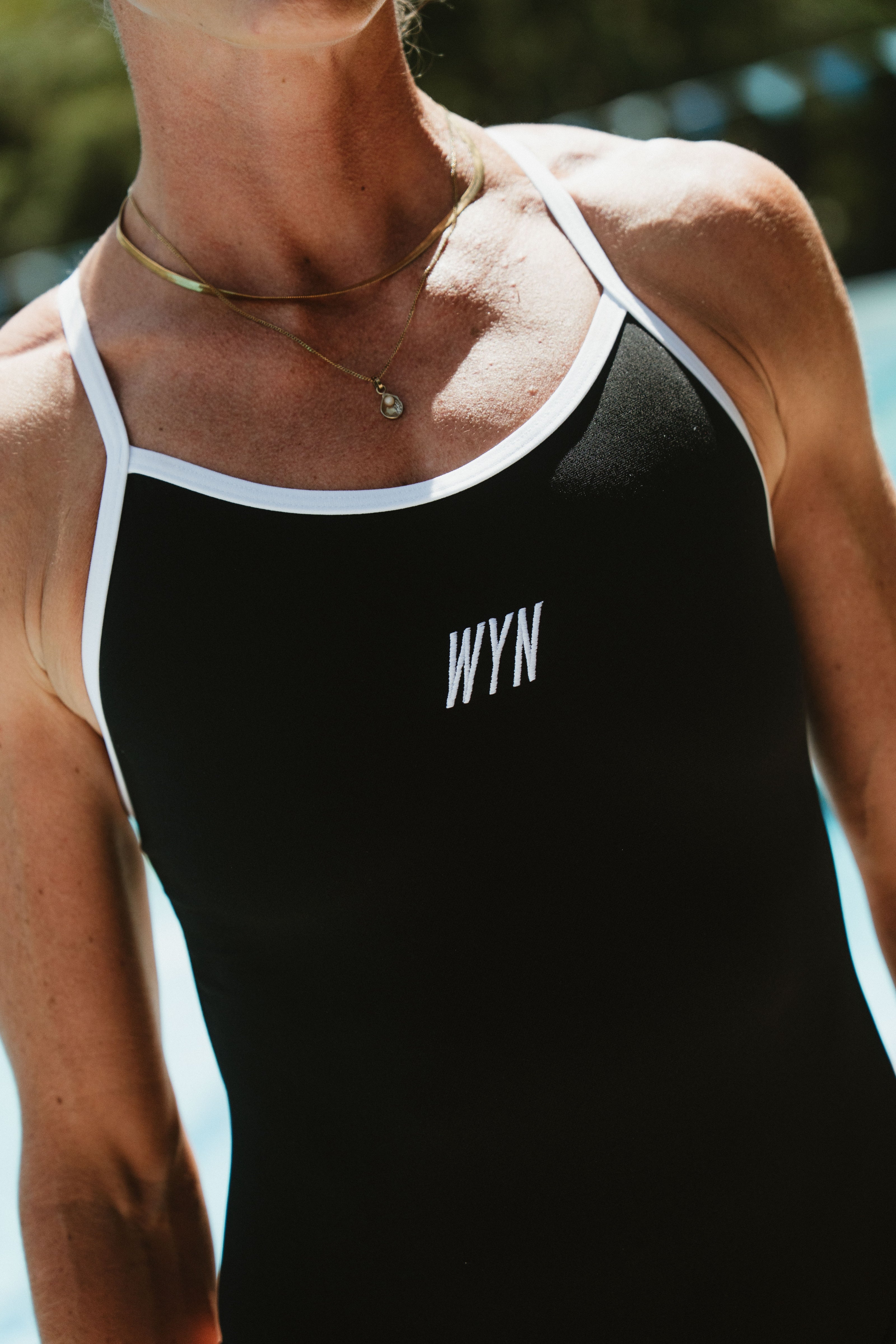 Women's Swim Lightback One Piece - Black