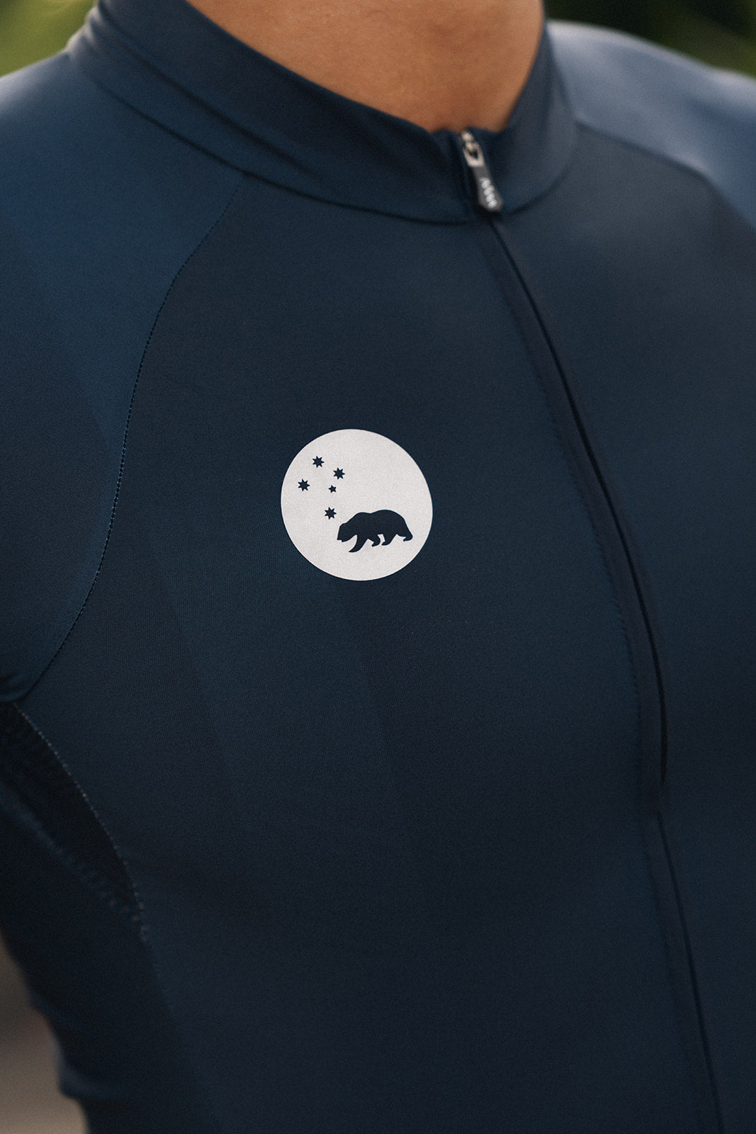 Men's Lightweight Long Sleeve Cycling Jersey - Navy