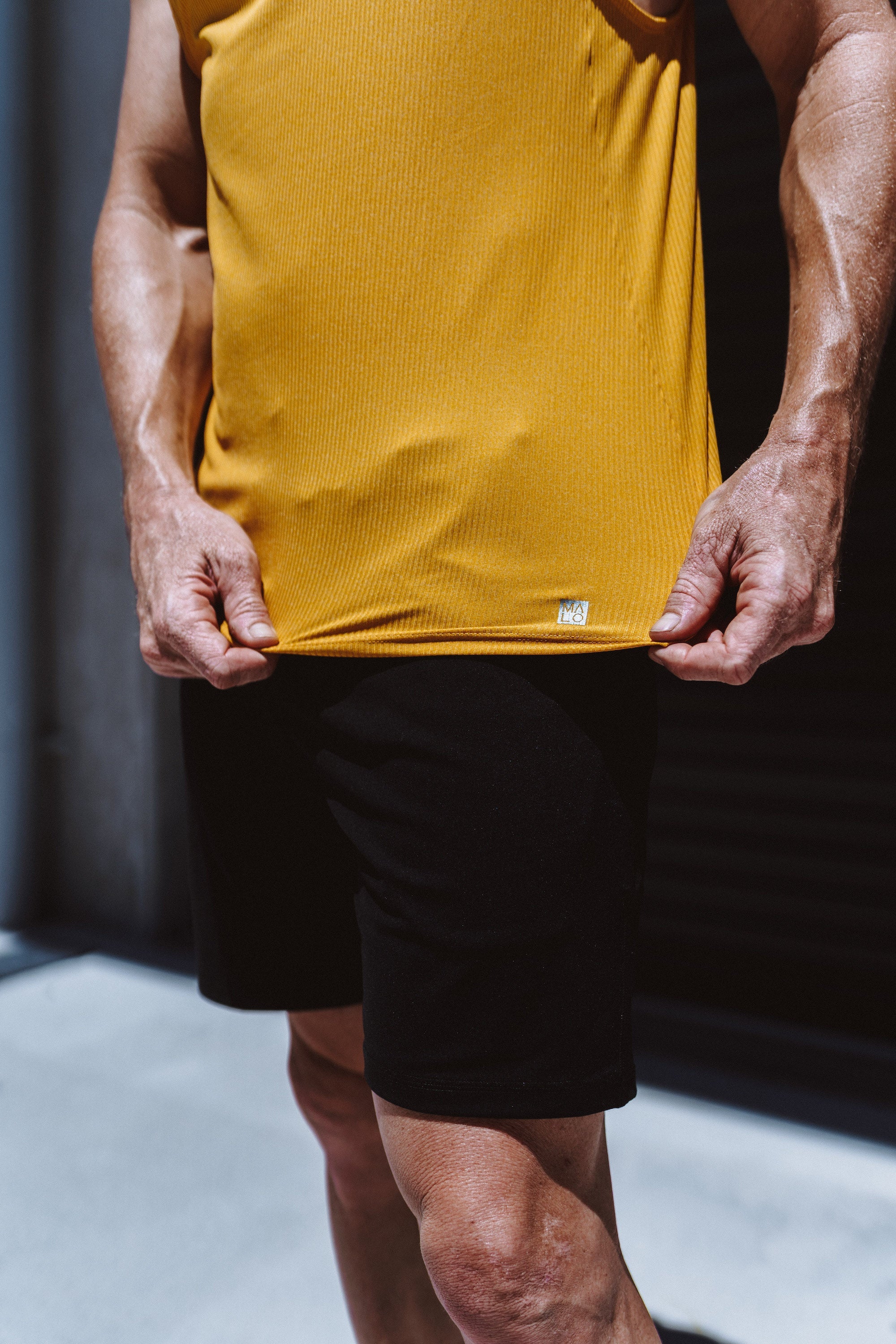 WYN by MALO men's jack tank - mustard