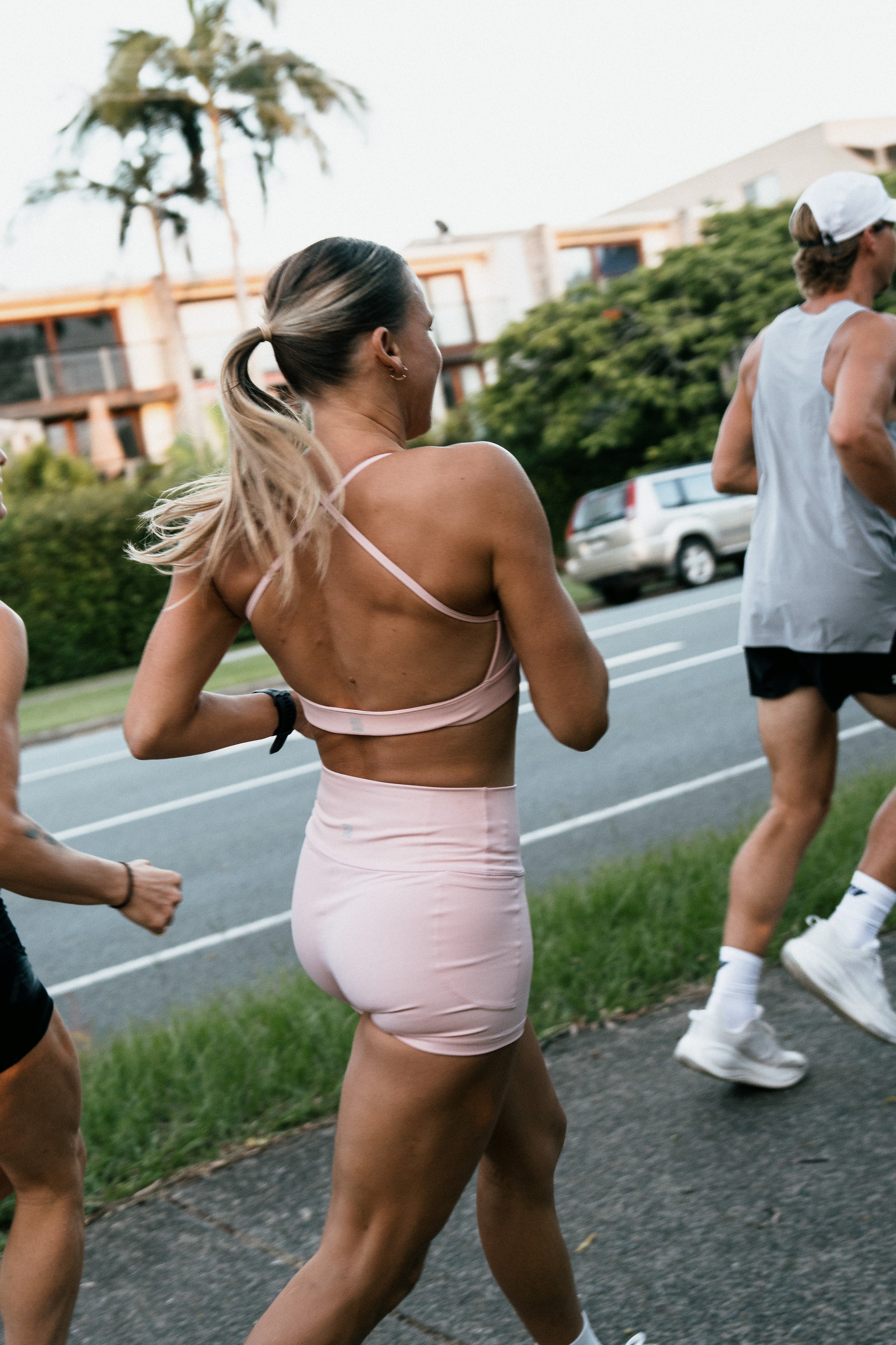 Women's Hybrid Bra - Petal Pink