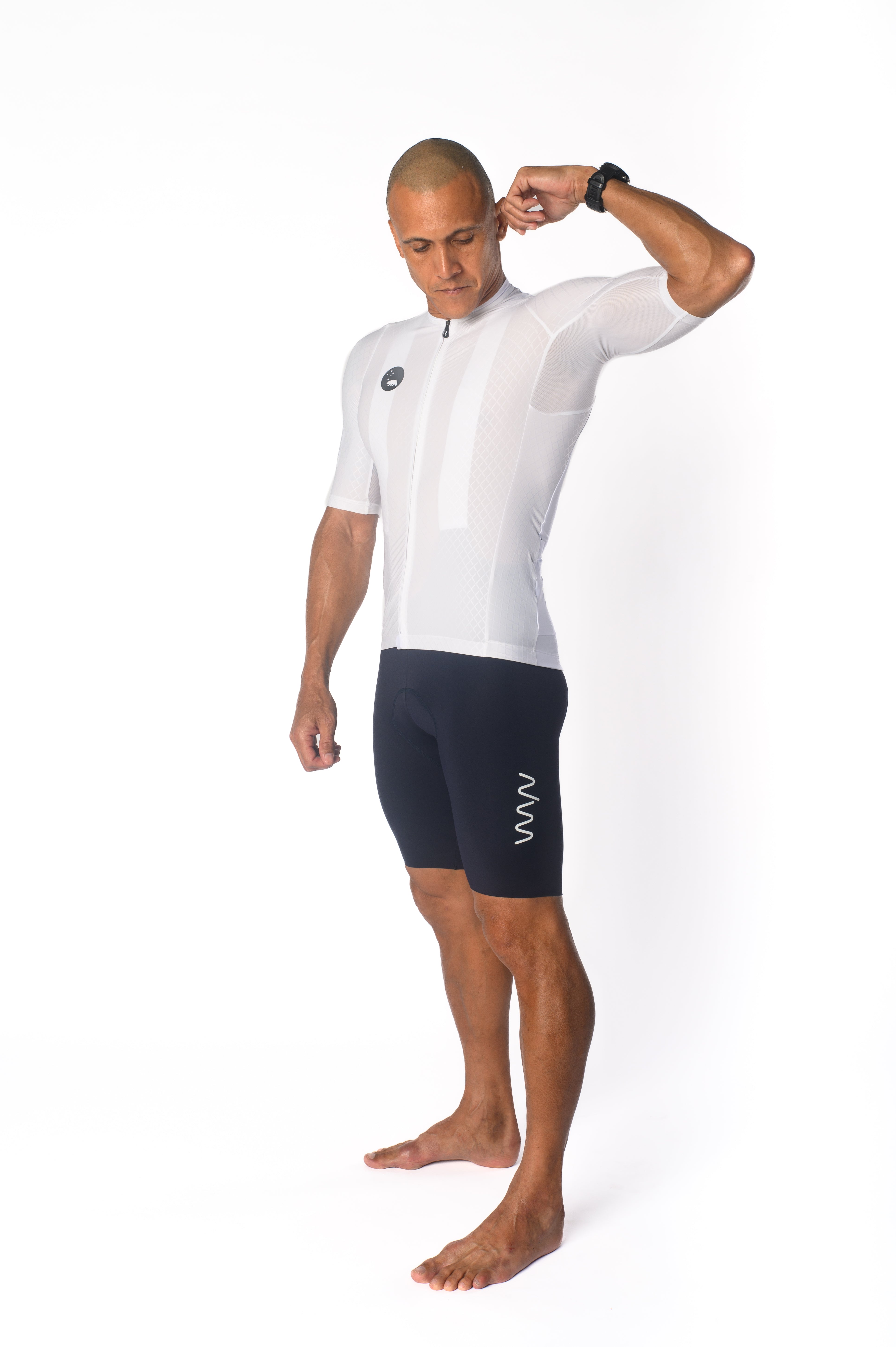 Men's LUCEO Pro Racer Cycling Jersey - White