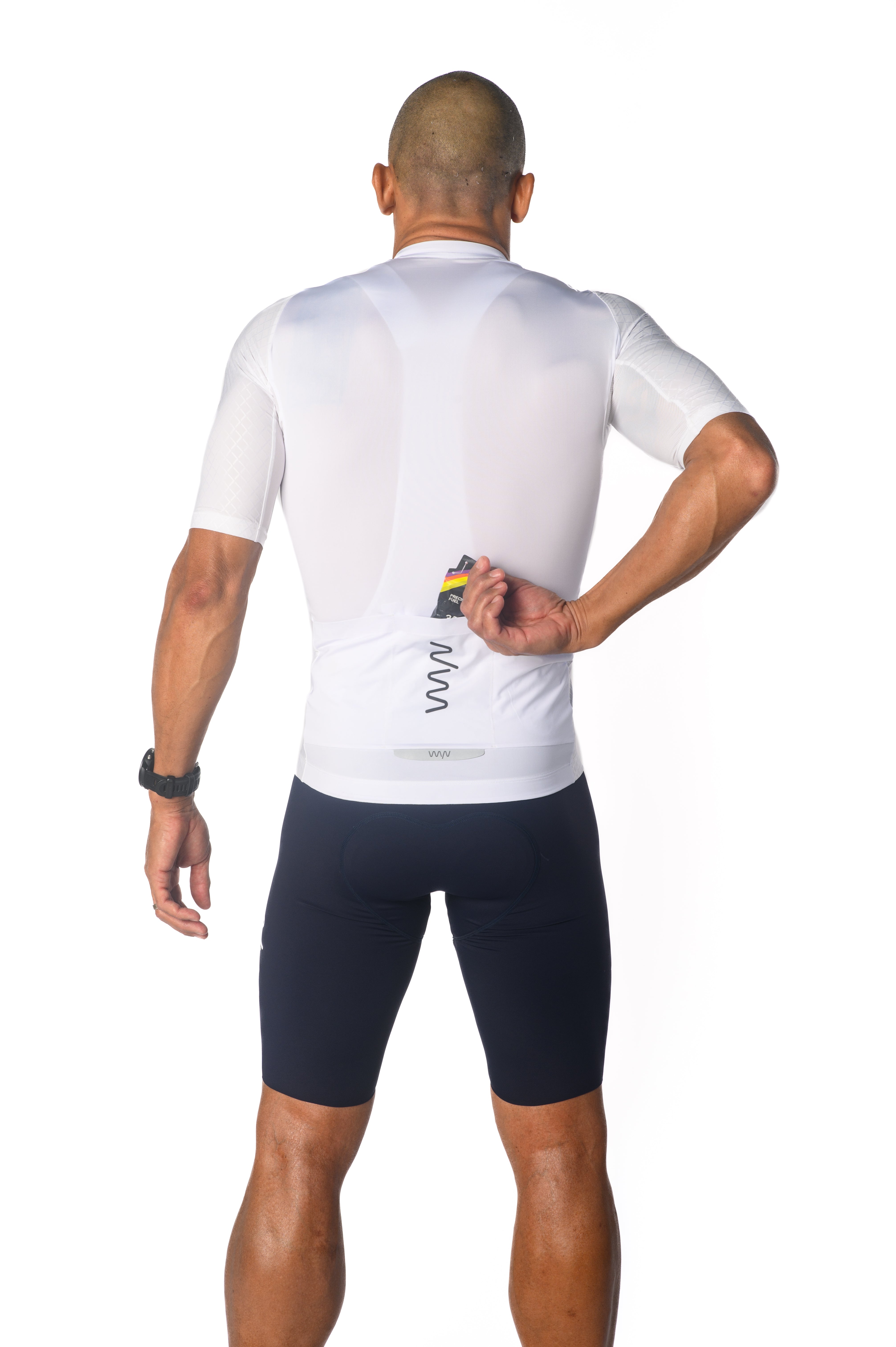 Men's LUCEO Pro Racer Cycling Jersey - White