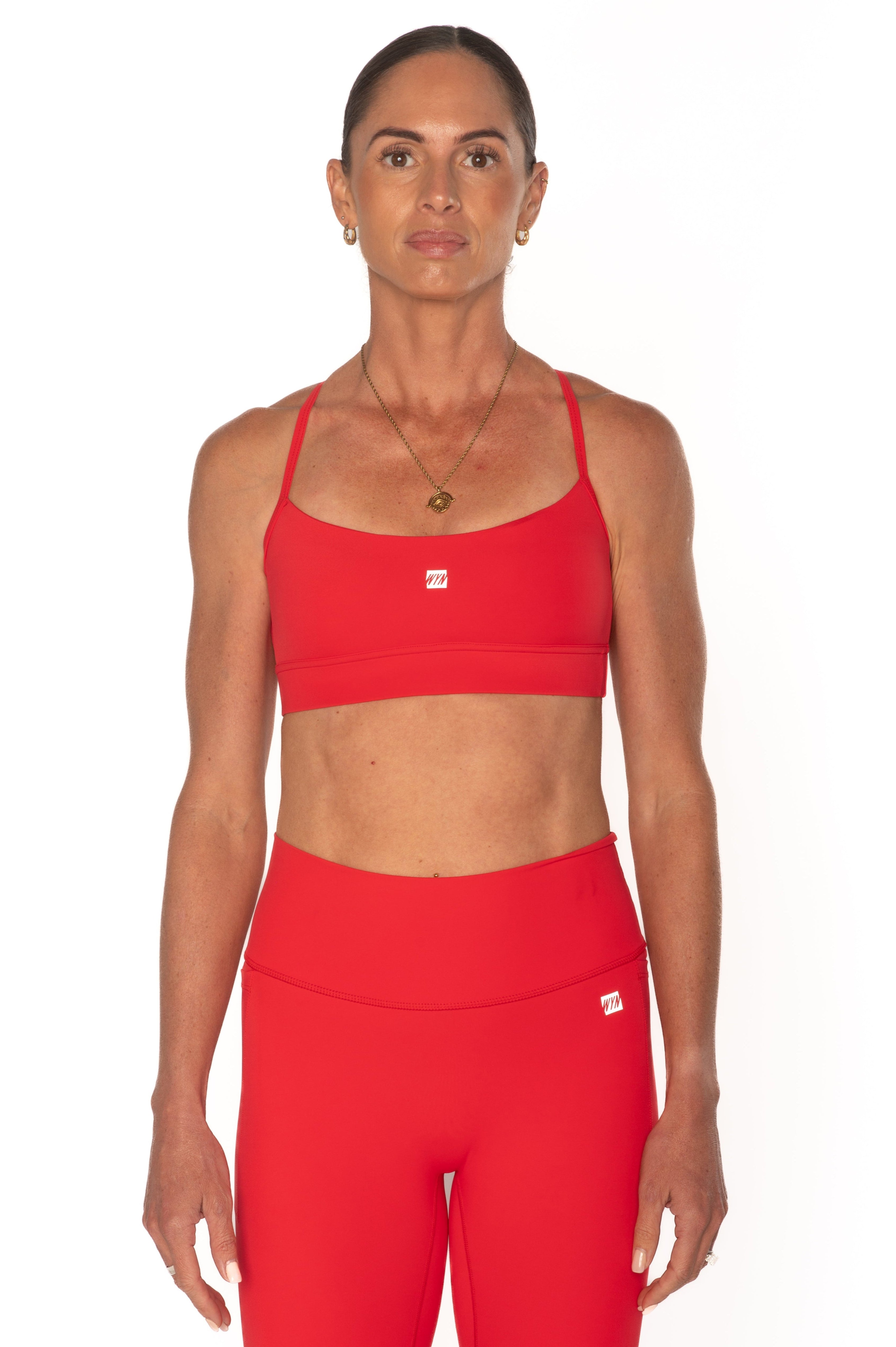 Women's Hybrid Bra - Race Red