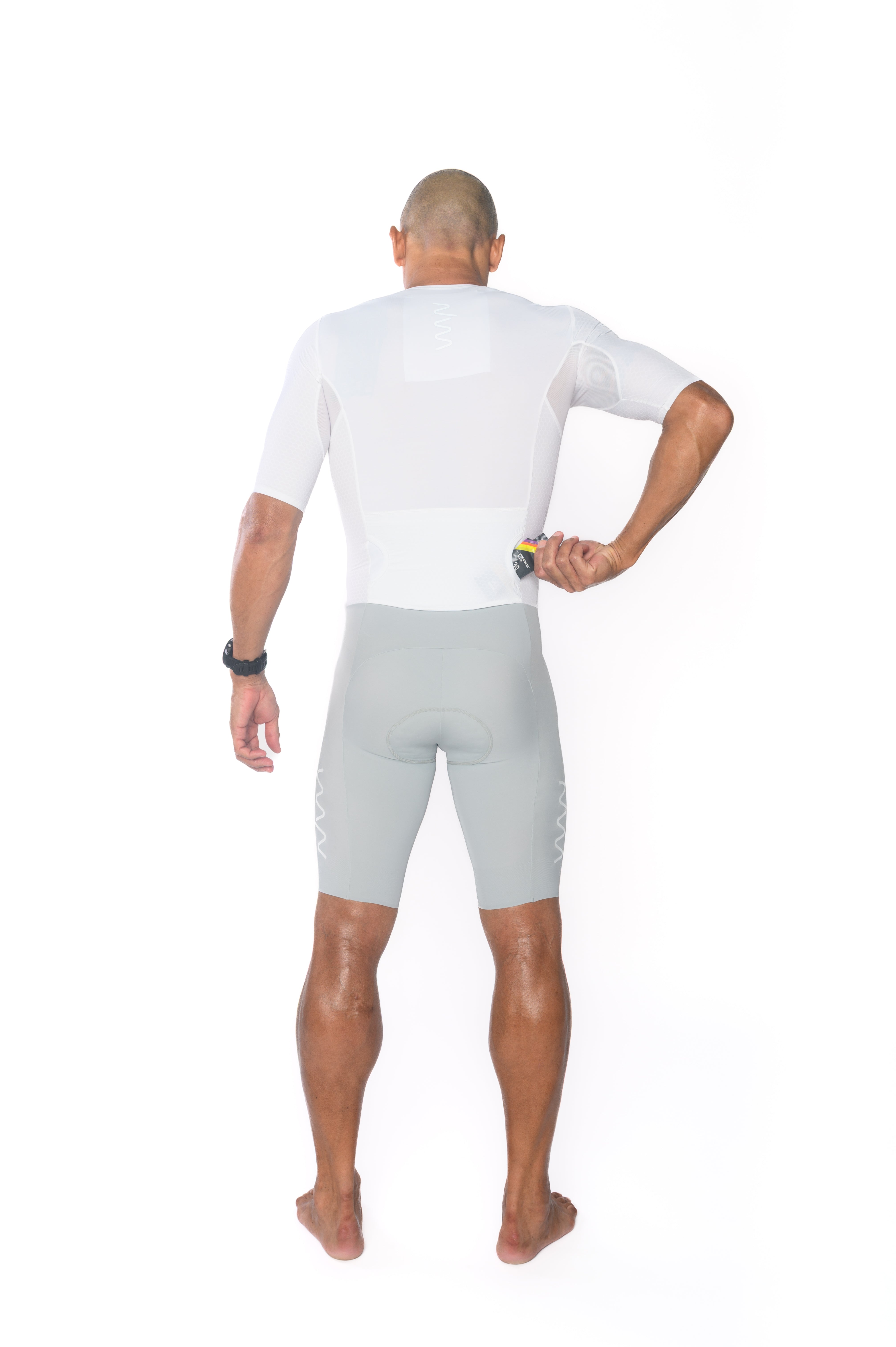 Men's LUCEO+ Aero Tri Suit - White/Platinum