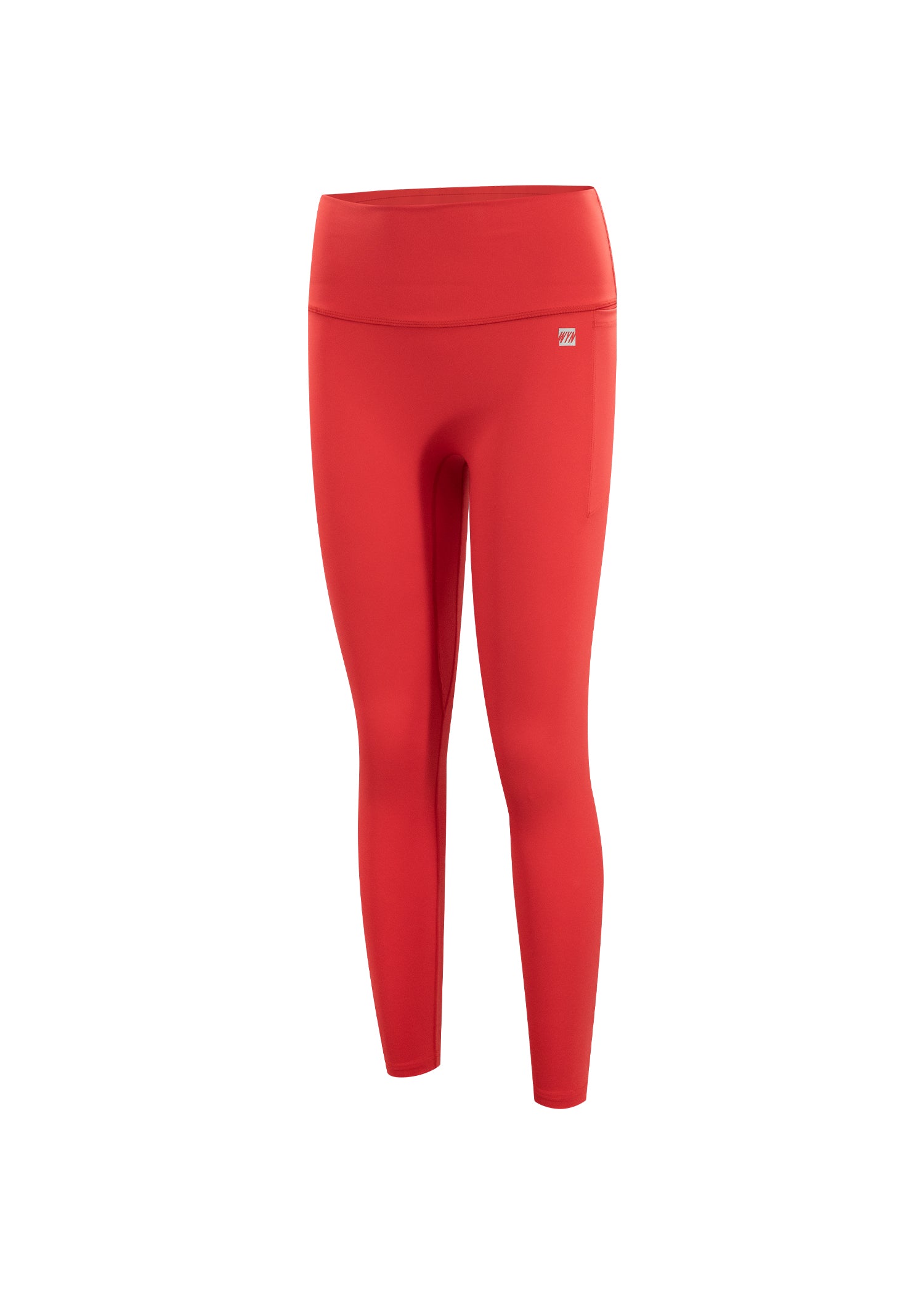 Women's Hybrid Full Length Tights - Race Red