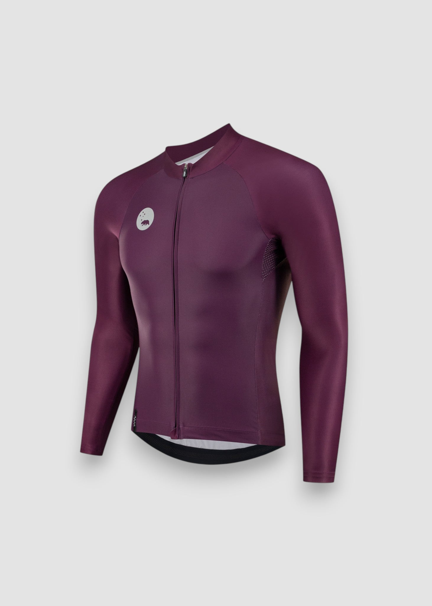 Men's Lightweight Long Sleeve Cycling Jersey - Tyrian